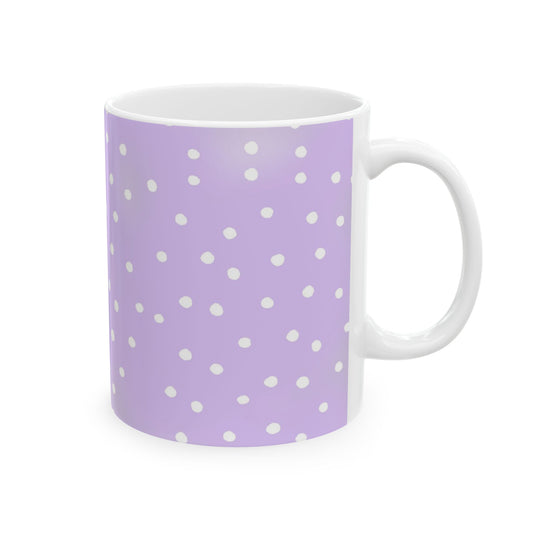 Dinky Dots Lilac / White Cup