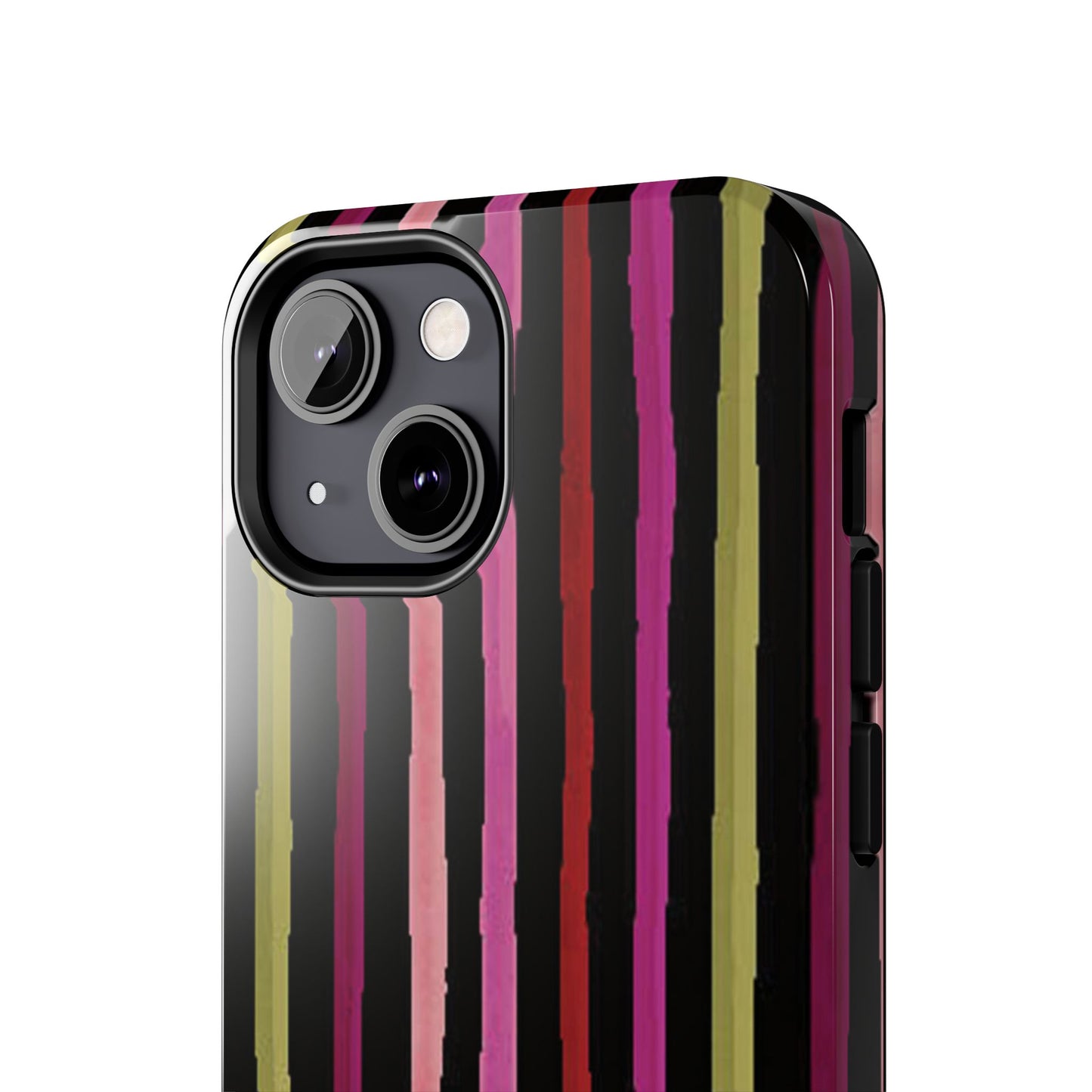 Garden Stripe Black Phone Case
