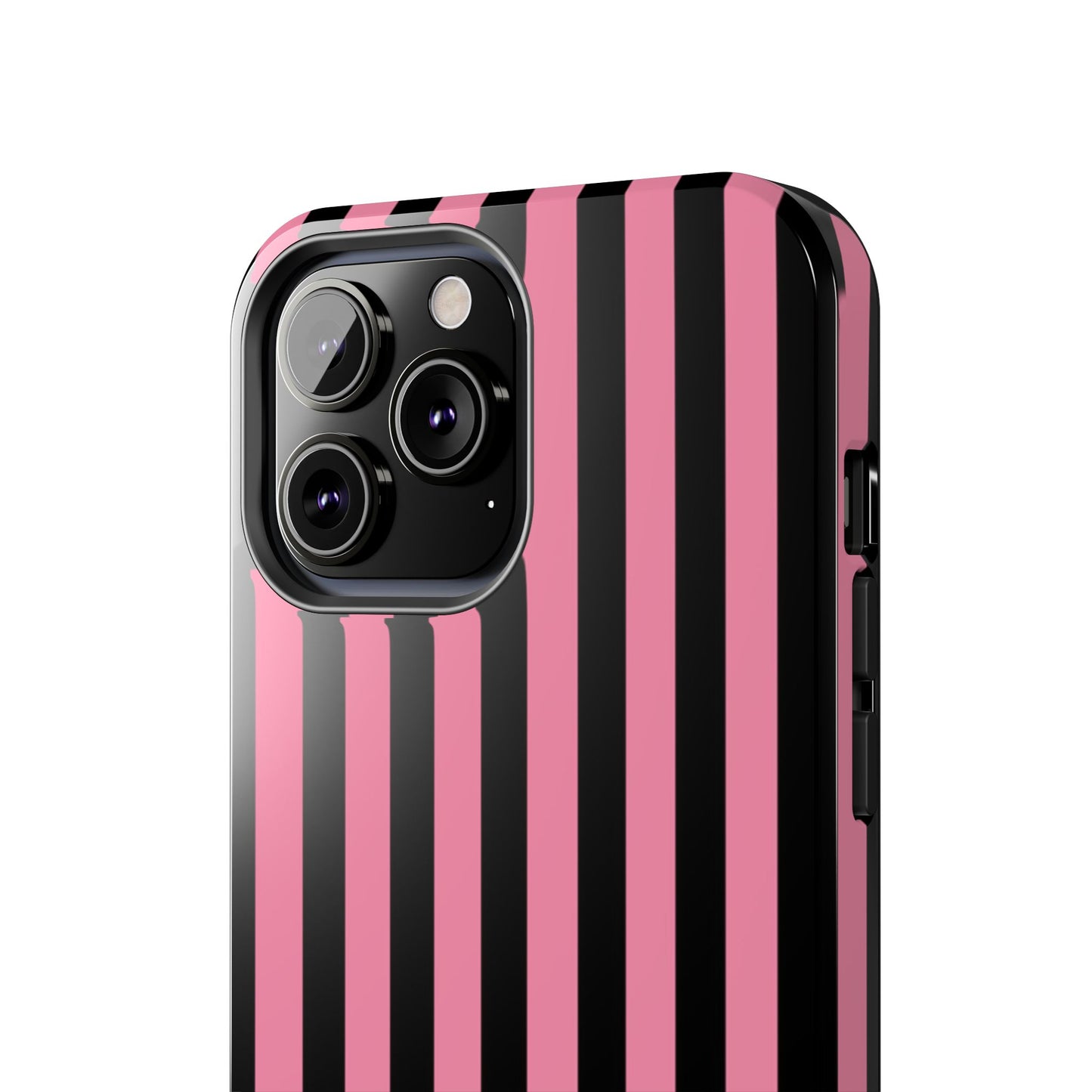 Vertical Stripe Pink / Black Phone Case