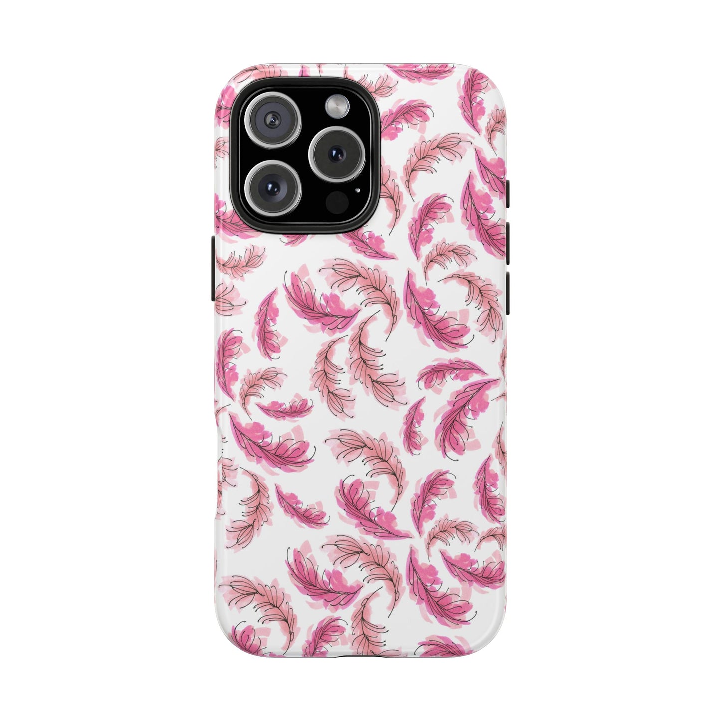 Flam Feathers White Phone Case