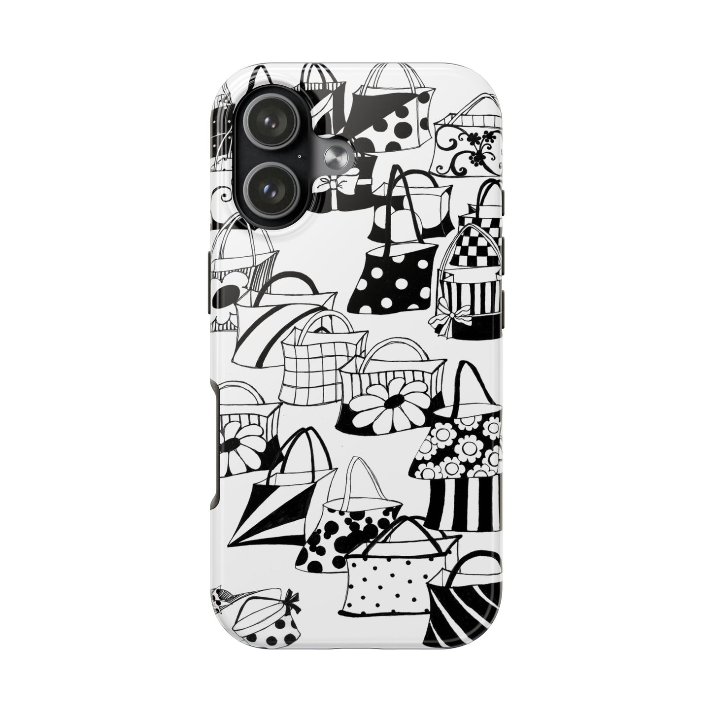 Totes White / Black Phone Case