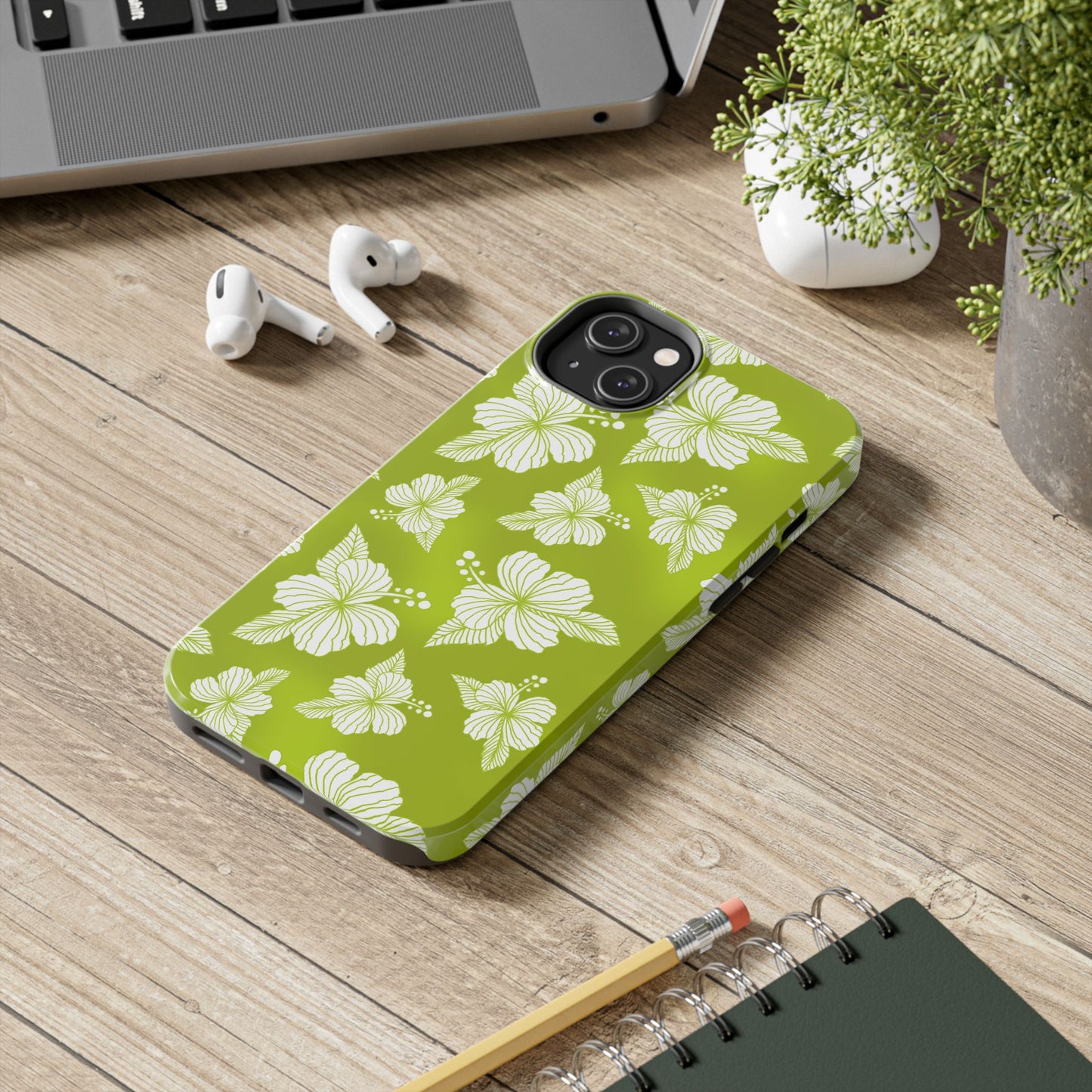 Hibiscus Green Phone Case