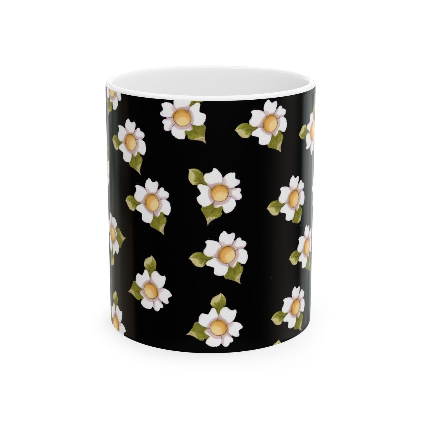 Daisies Black Cup