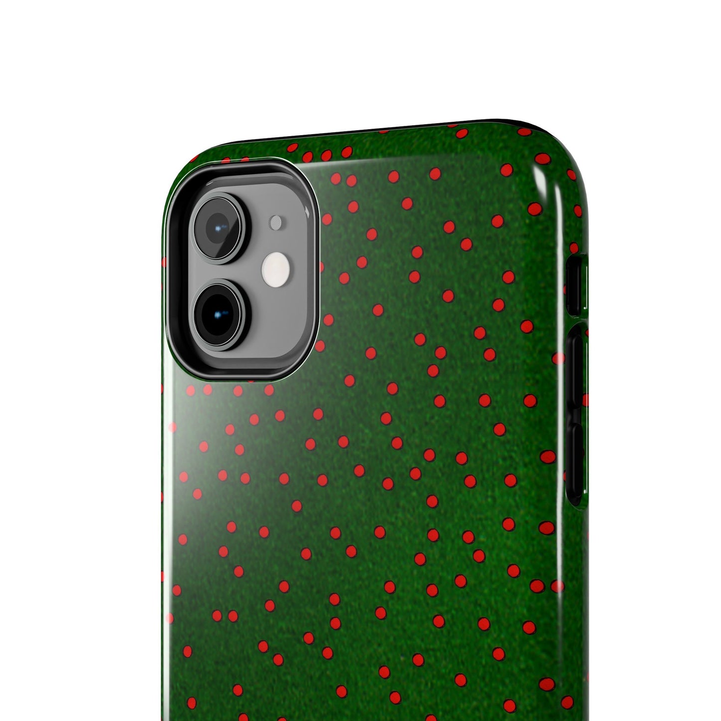 Happy Dots Green / Red Phone Case