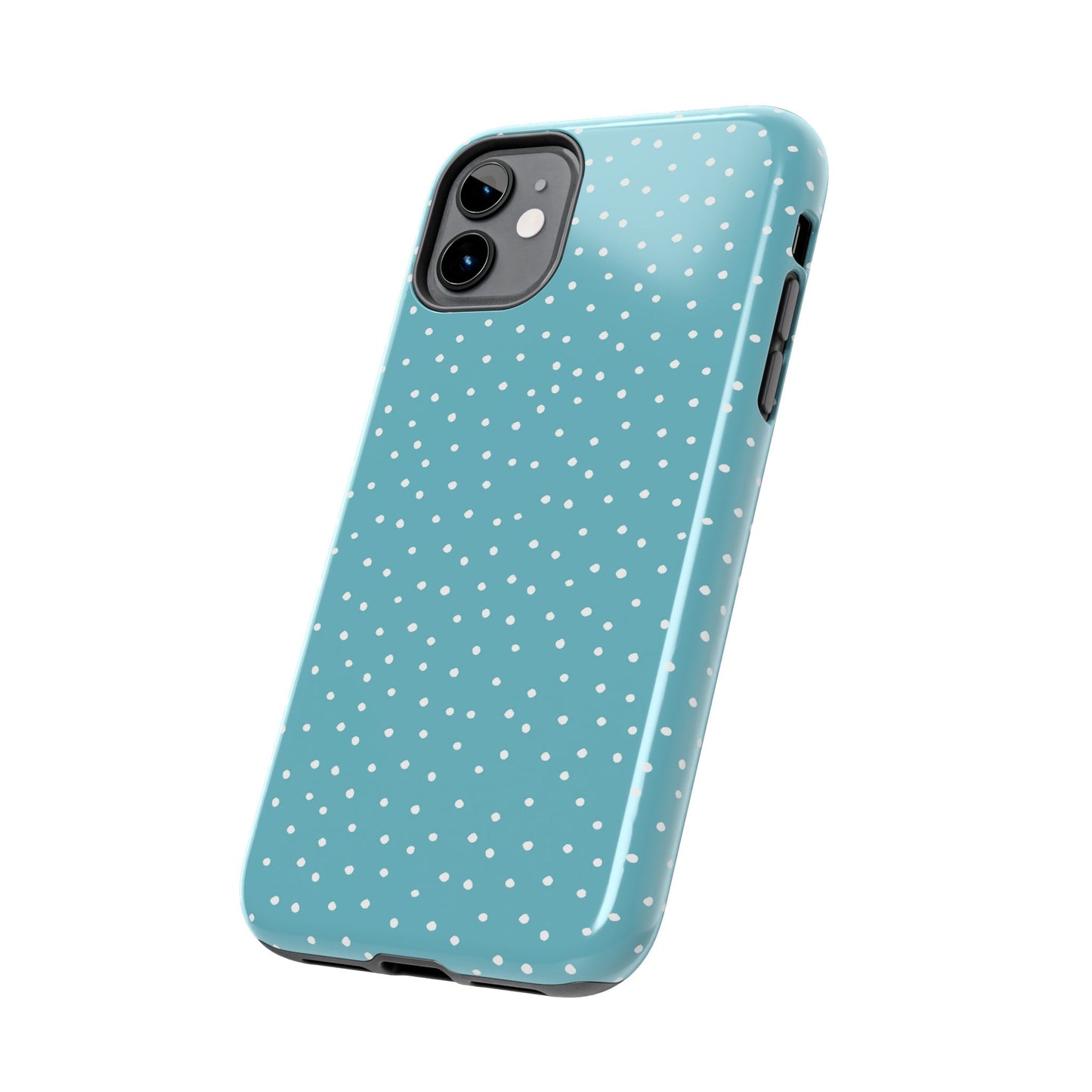 Dinky Dots Turquoise / White Phone Case
