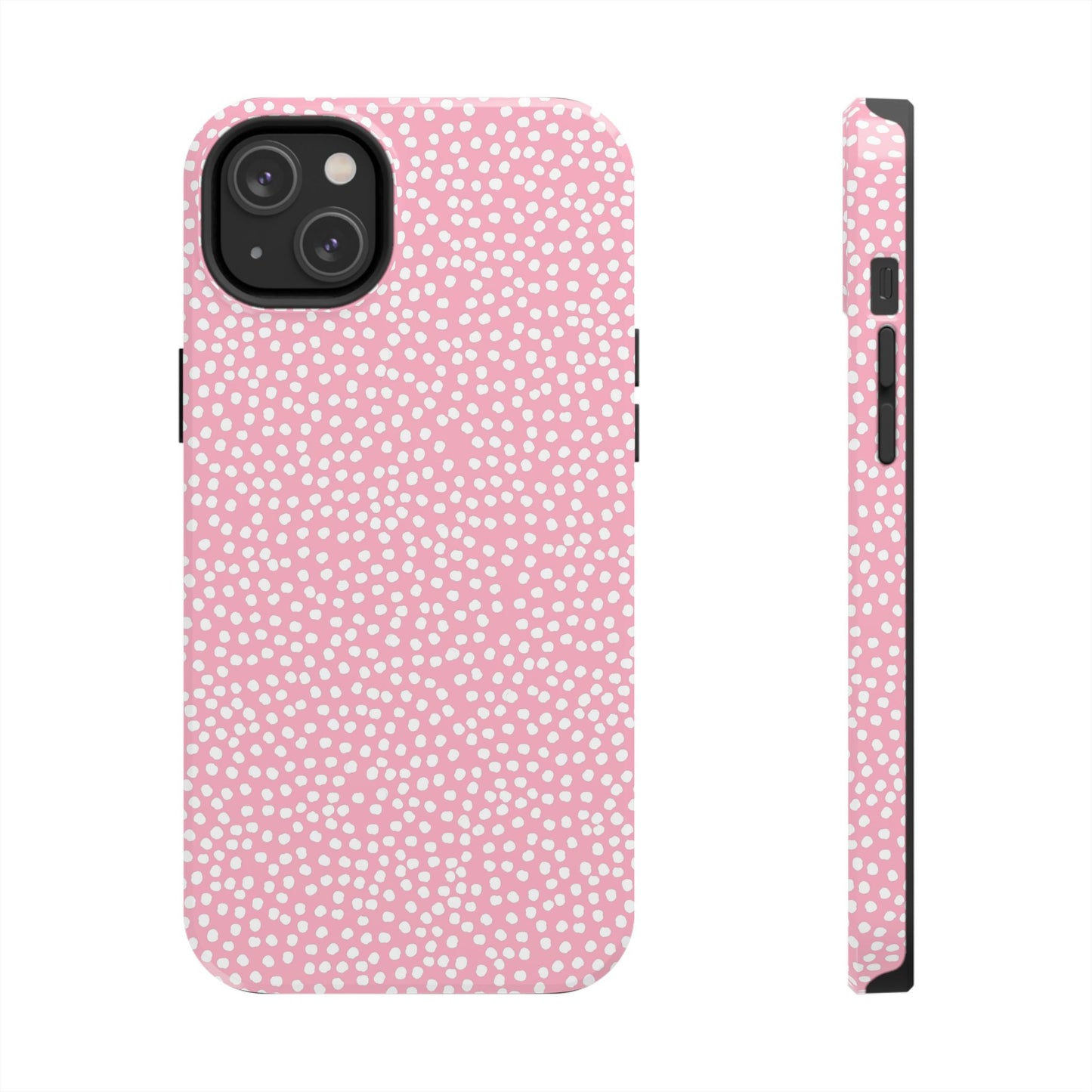 Bitty Dots Pink / White Phone Case
