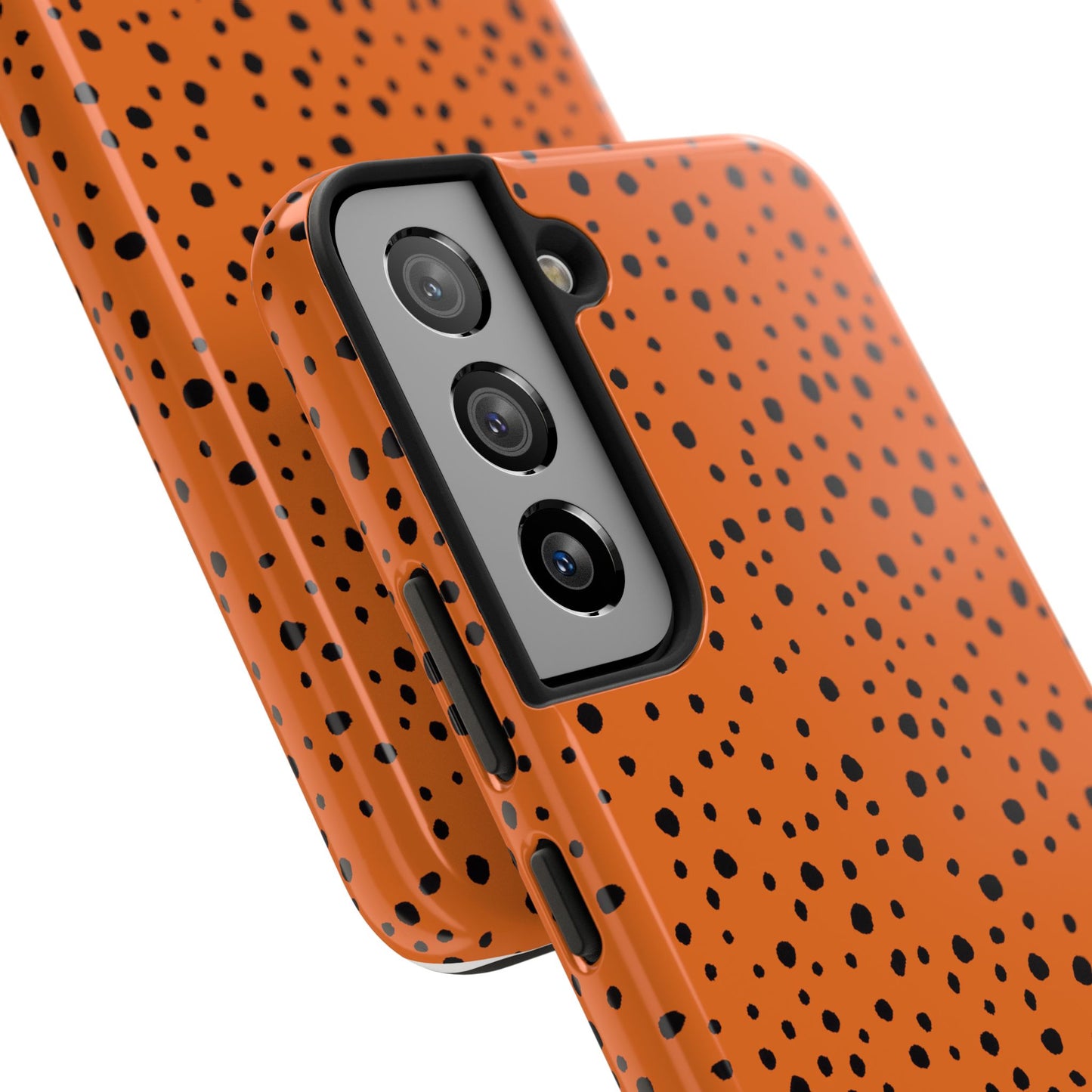 Pepper Dots Orange / Black Phone Case