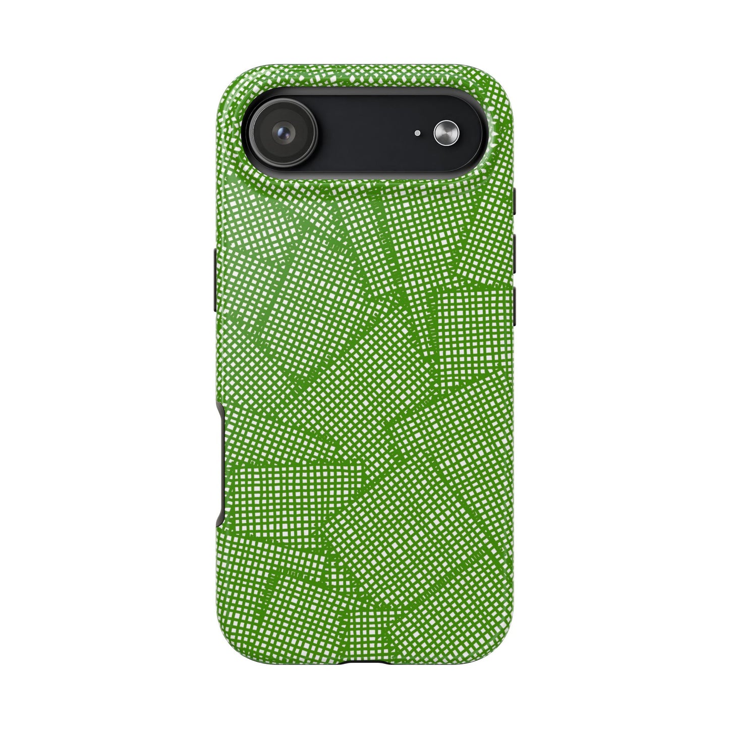 Check Patch Large Green Phone Case