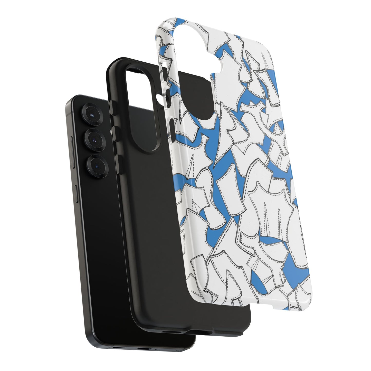 Pattern Pieces Turquoise Phone Case