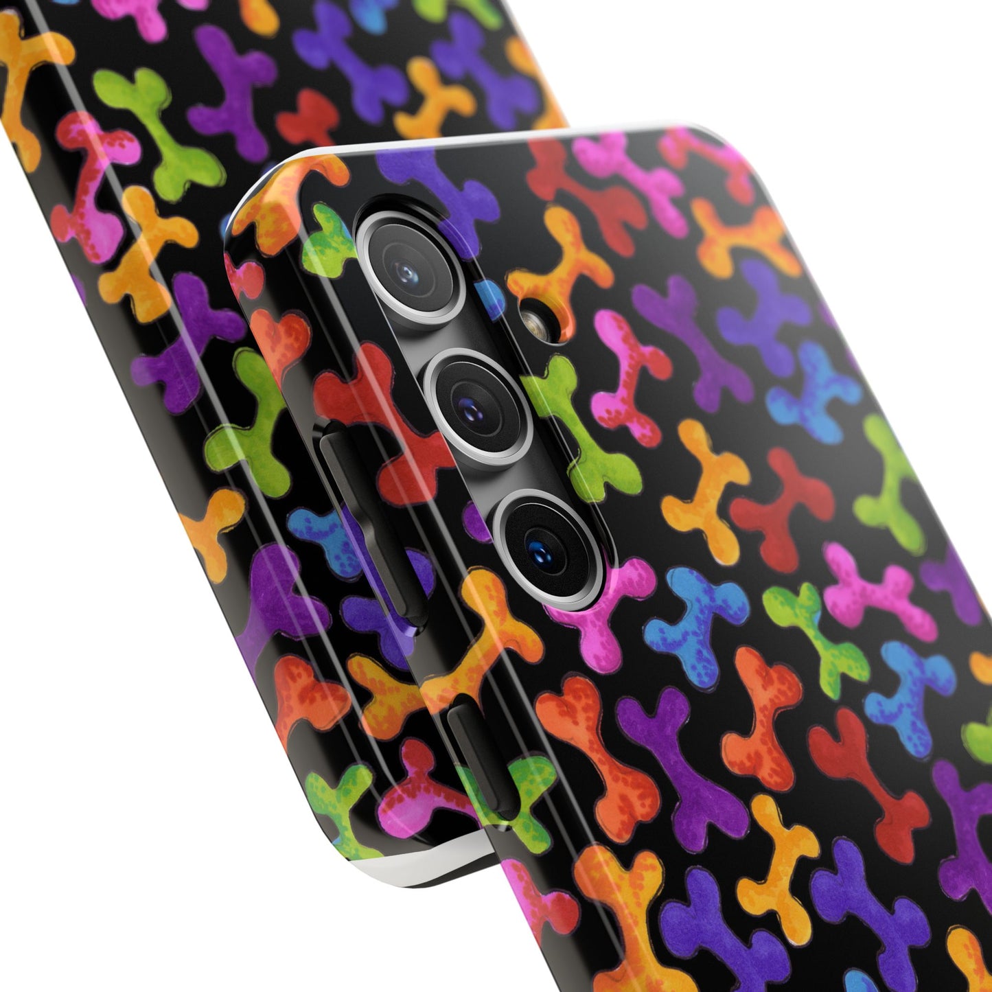 Fancy Bones Black / Multi Phone Case