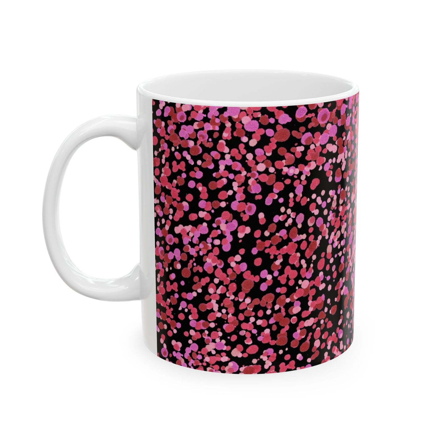 Confetti Black / Pink Cup
