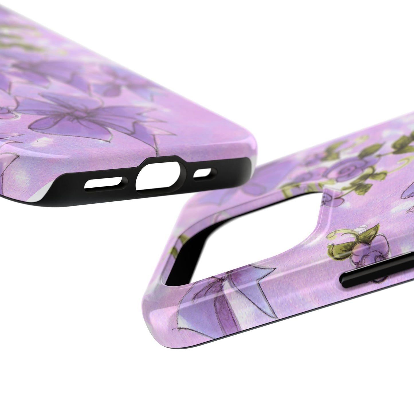Bows & Flowers Purple Phone Case