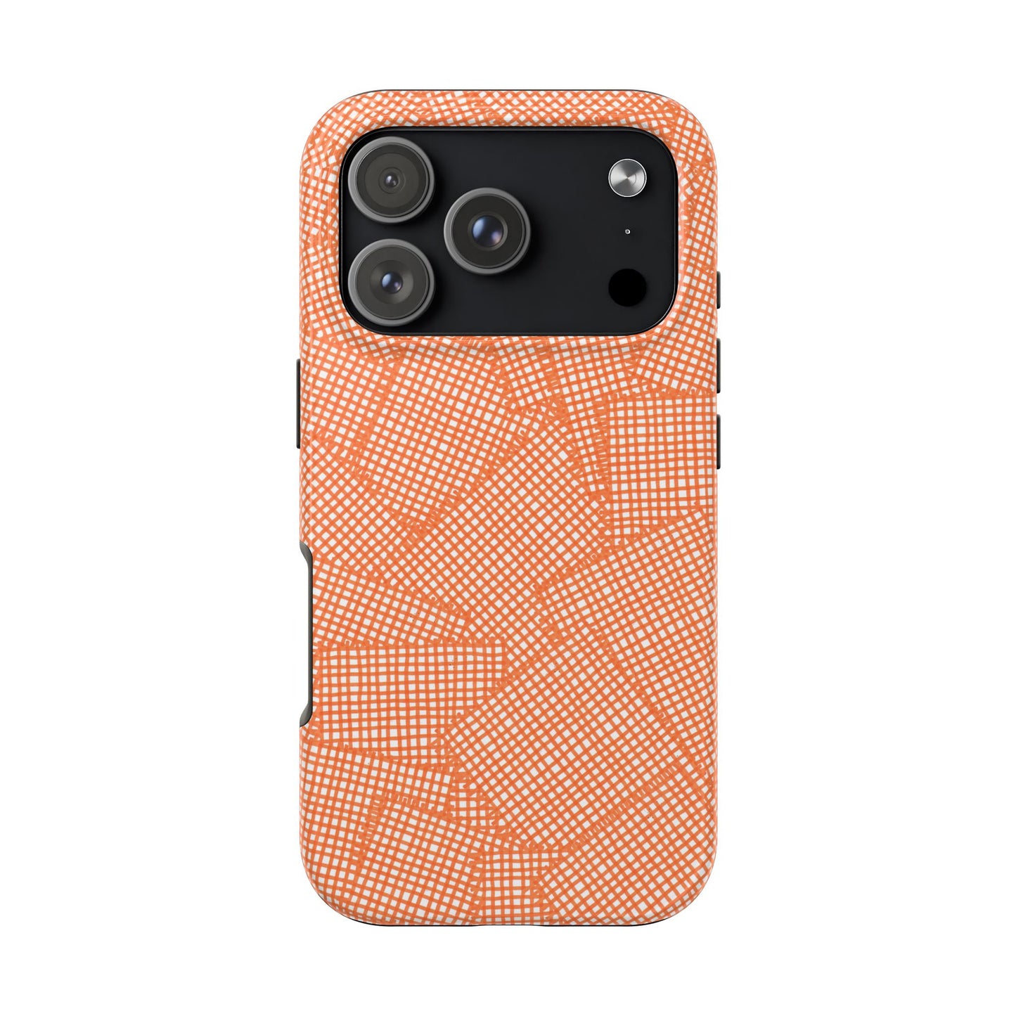 Check Patch Large Orange Phone Case