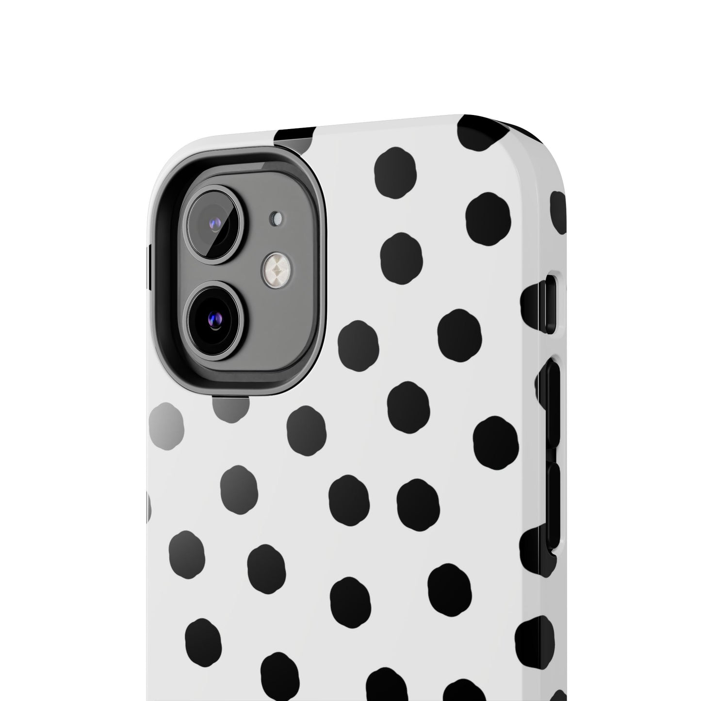 Jumbo Dots White / Black Phone Case