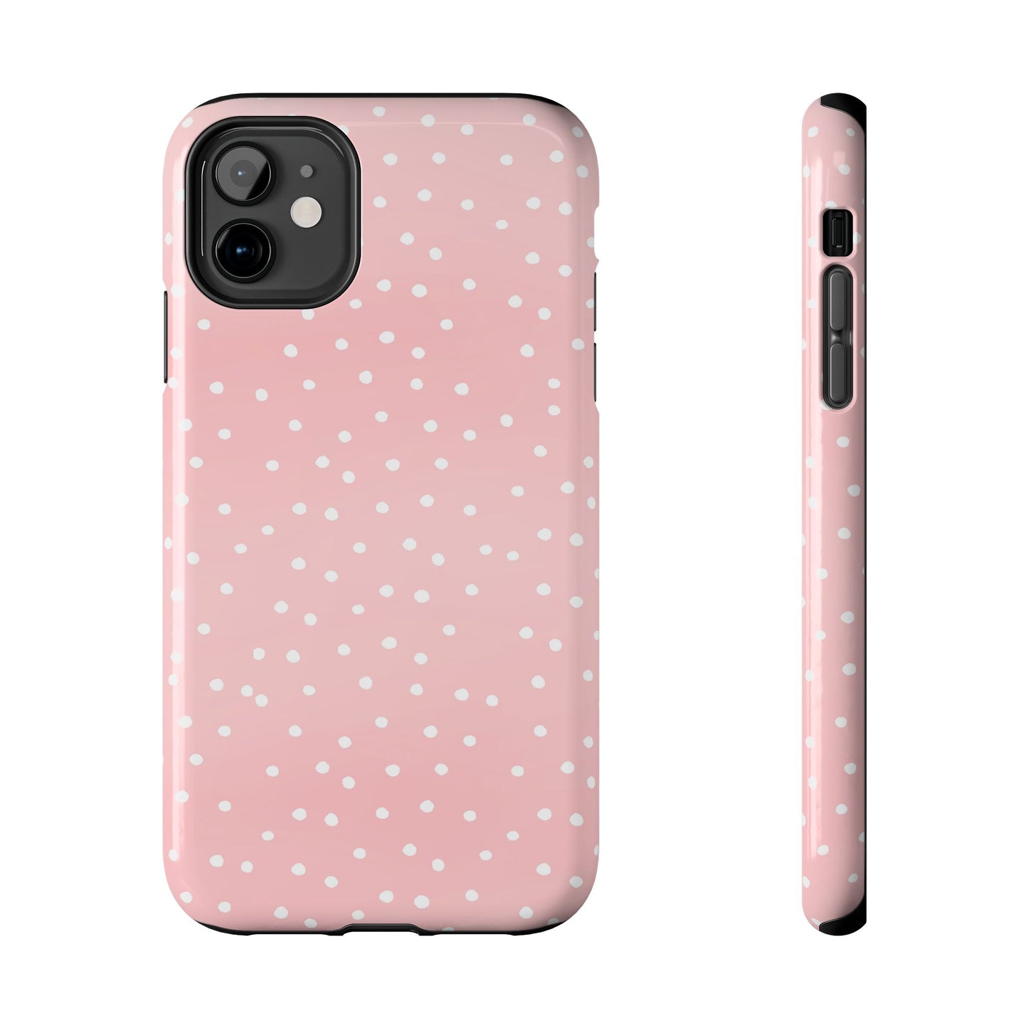 Little Dots Pink / White Phone Case