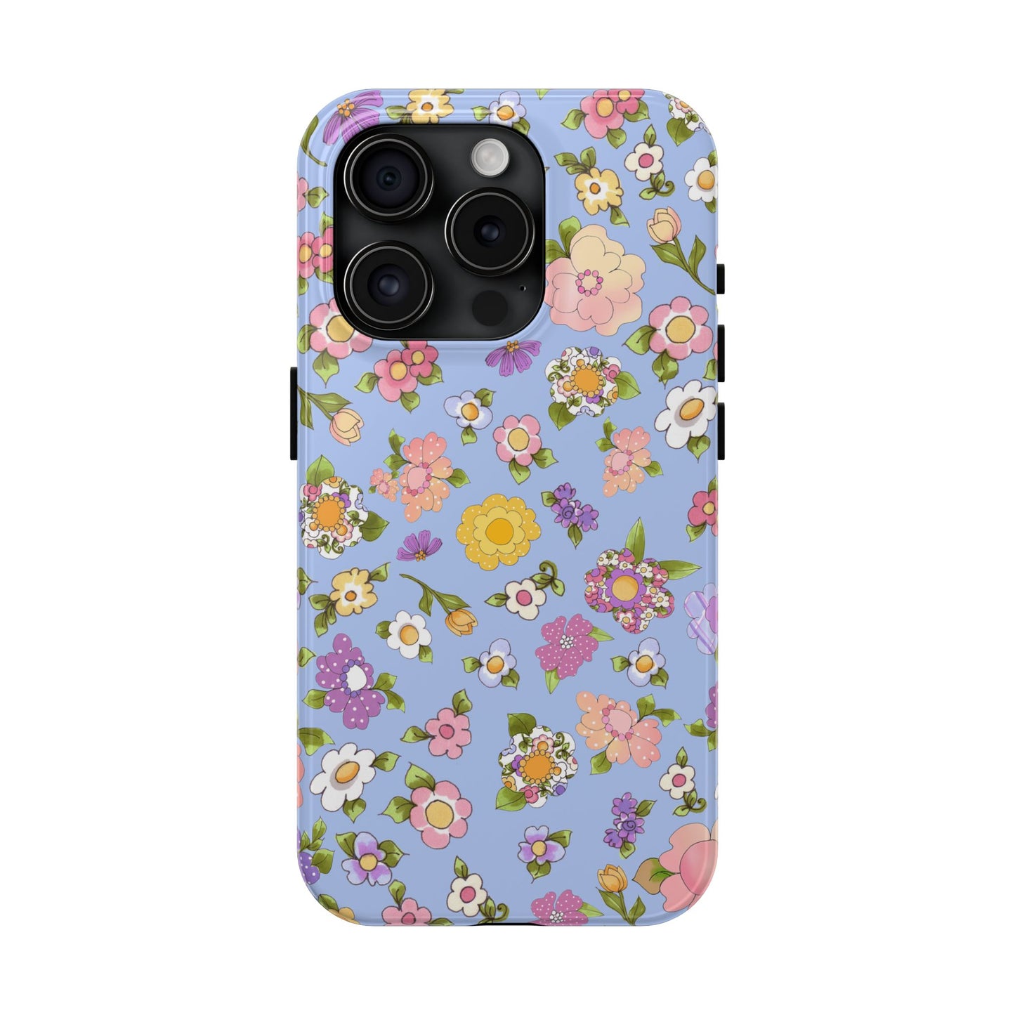 Flowery Blue Phone Case