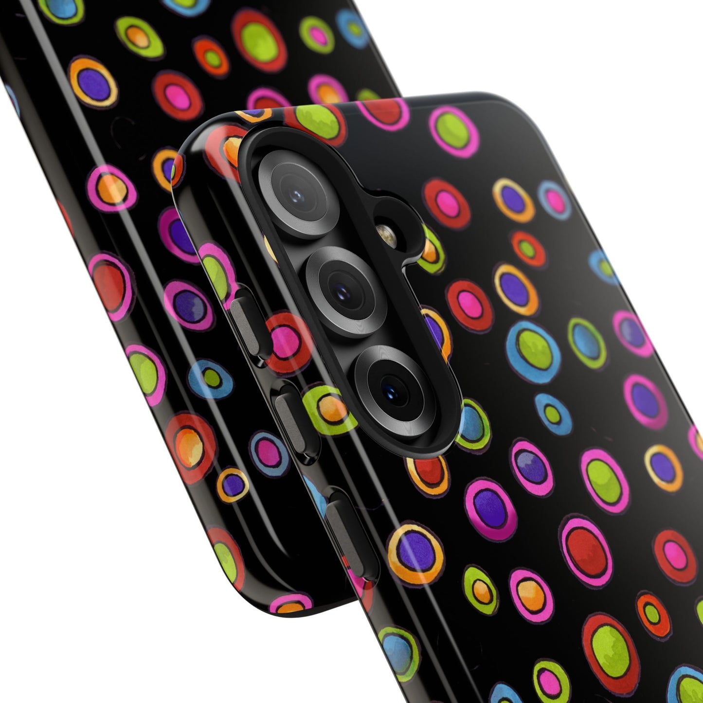 Dopey Dots Black Phone Case