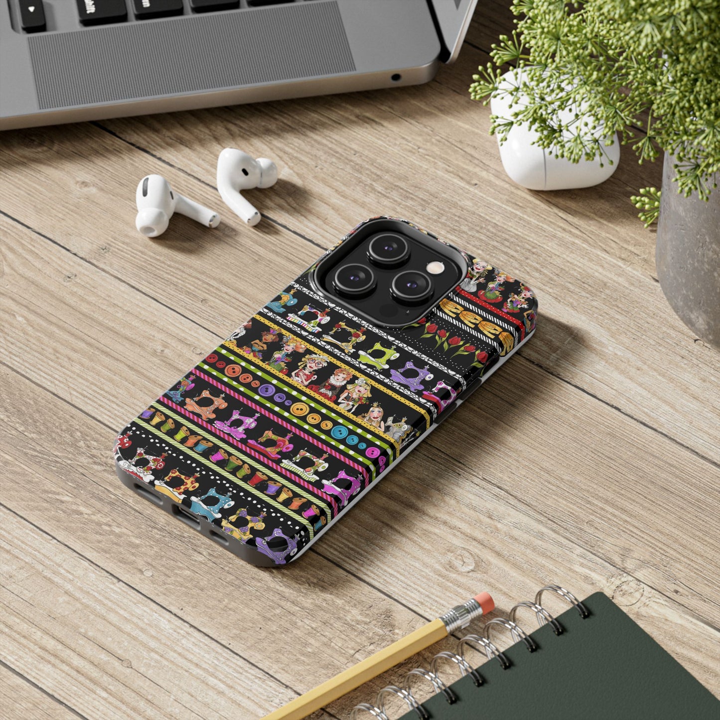 Curious Border Black Phone Case