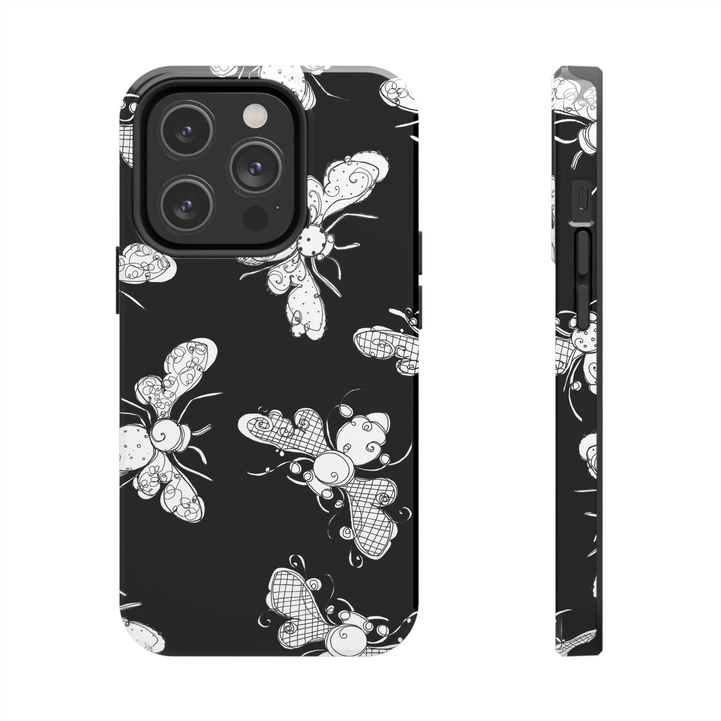 Busy Bee Black Phone Case
