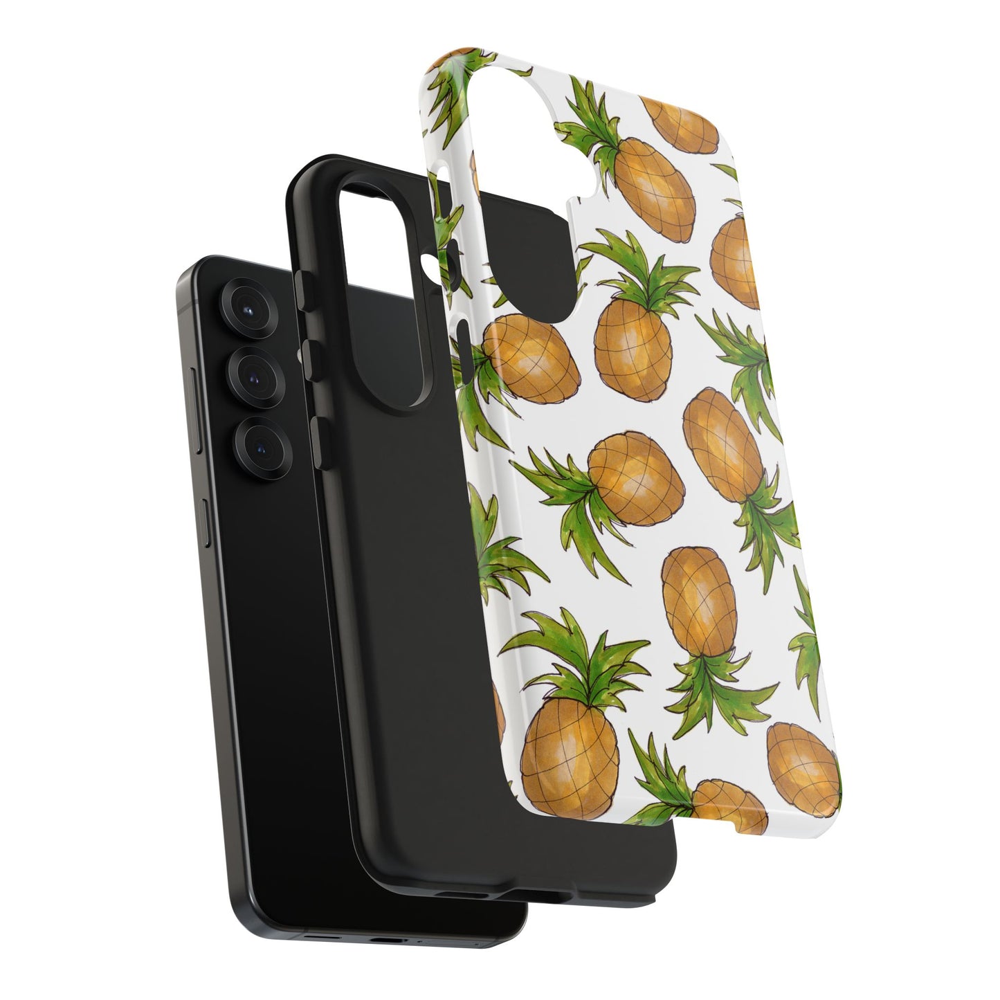 Pineapple Toss White Phone Case