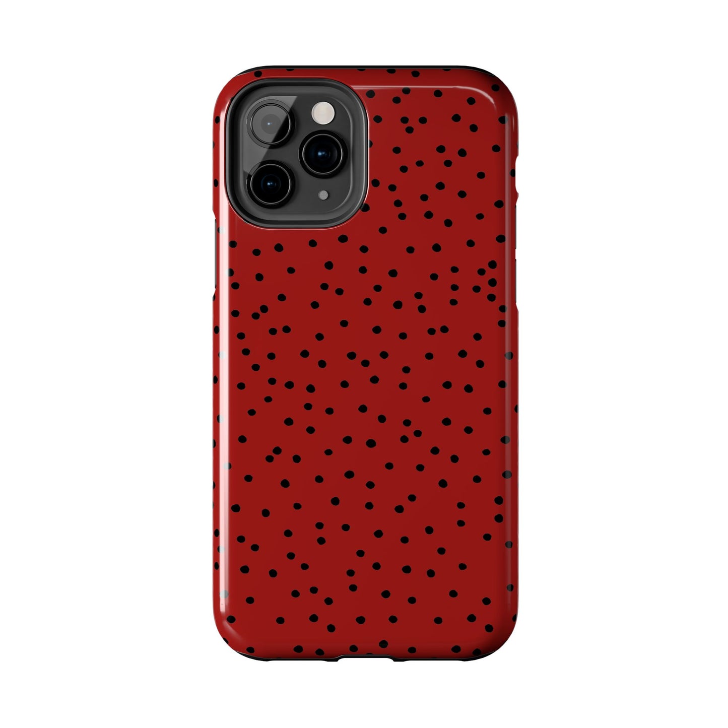 Dinky Dots Scarlett / Black Phone Case