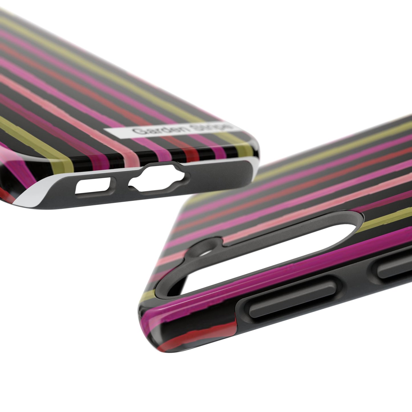 Garden Stripe Black Phone Case