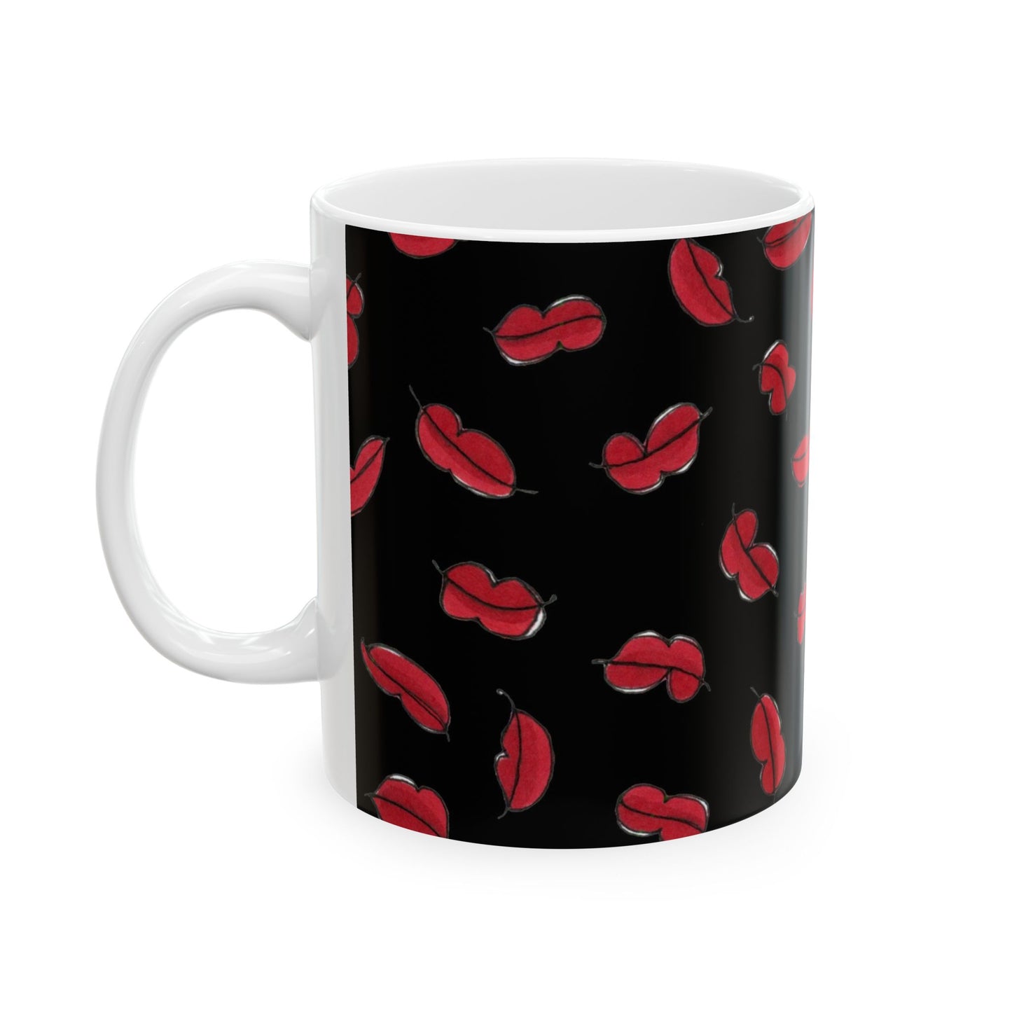 Lotsa Lips Black Cup
