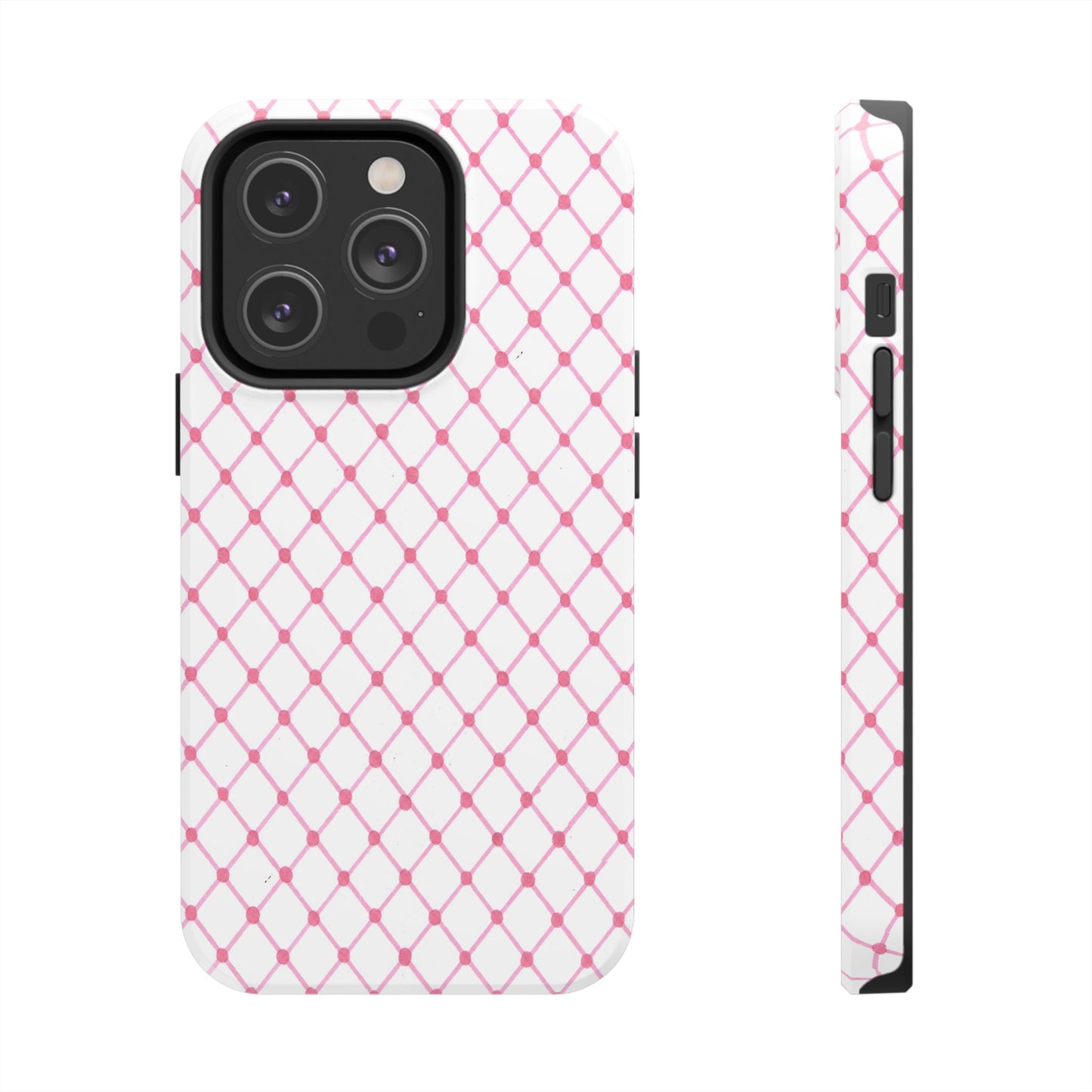 Diamond White / Pink Phone Case
