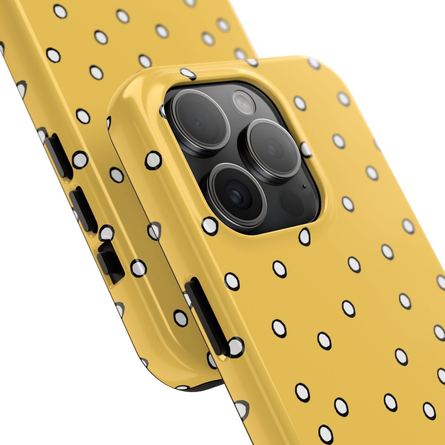Dots Yellow / White / Black Phone Case
