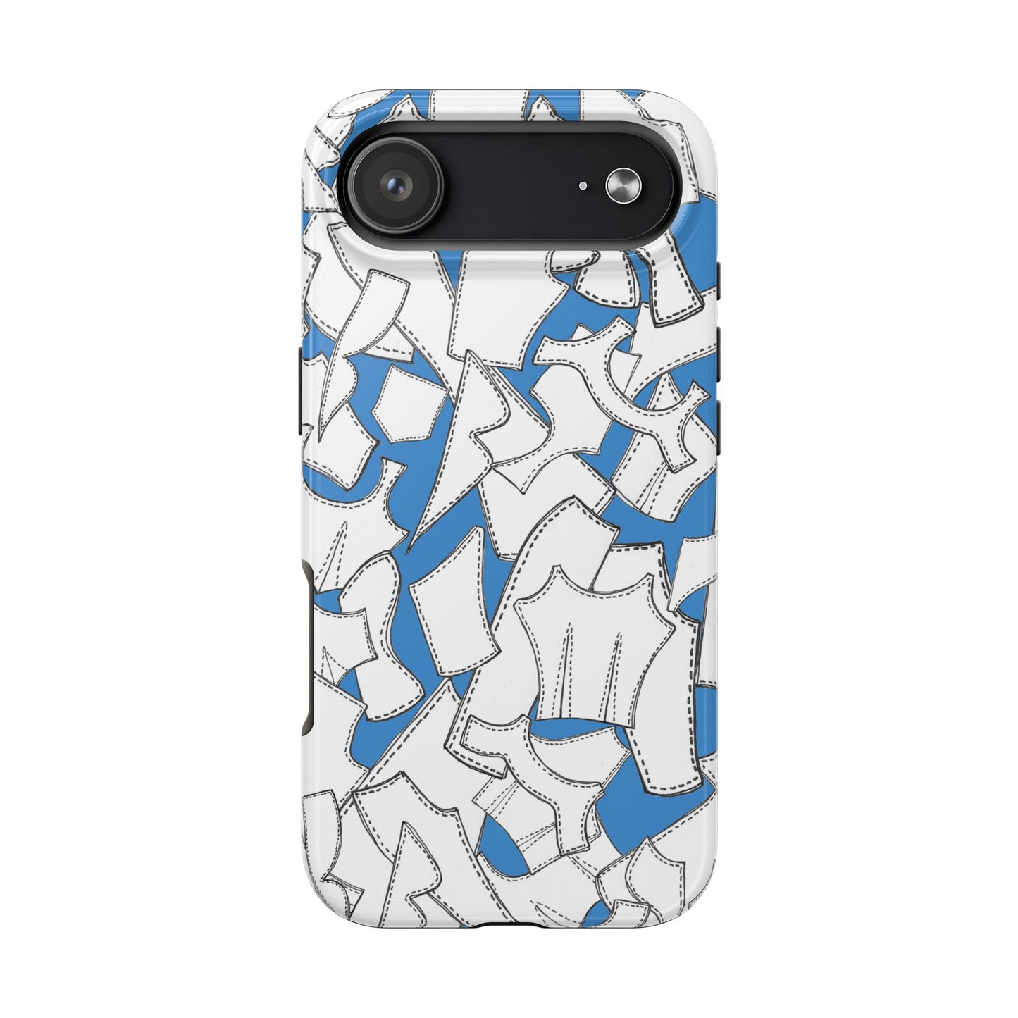 Pattern Pieces Turquoise Phone Case