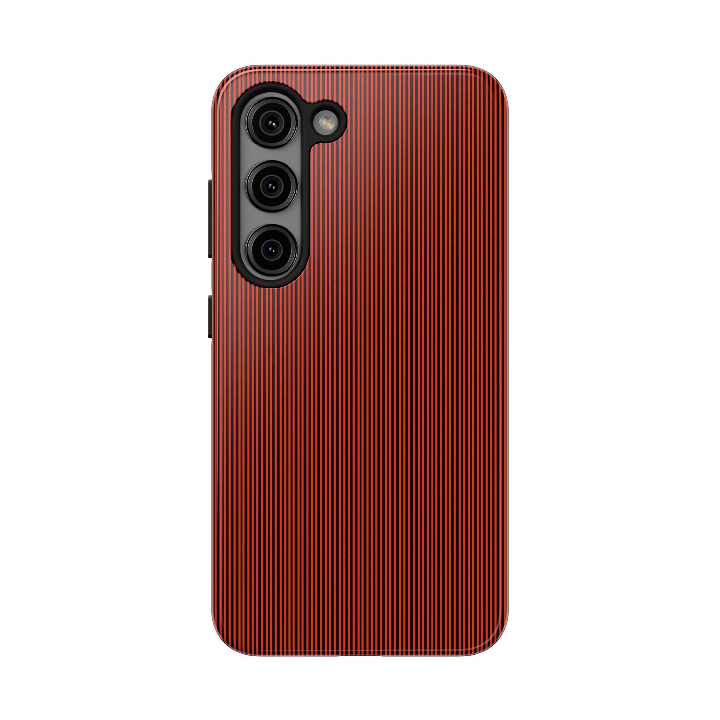 Pin Stripe Red / Black Phone Case