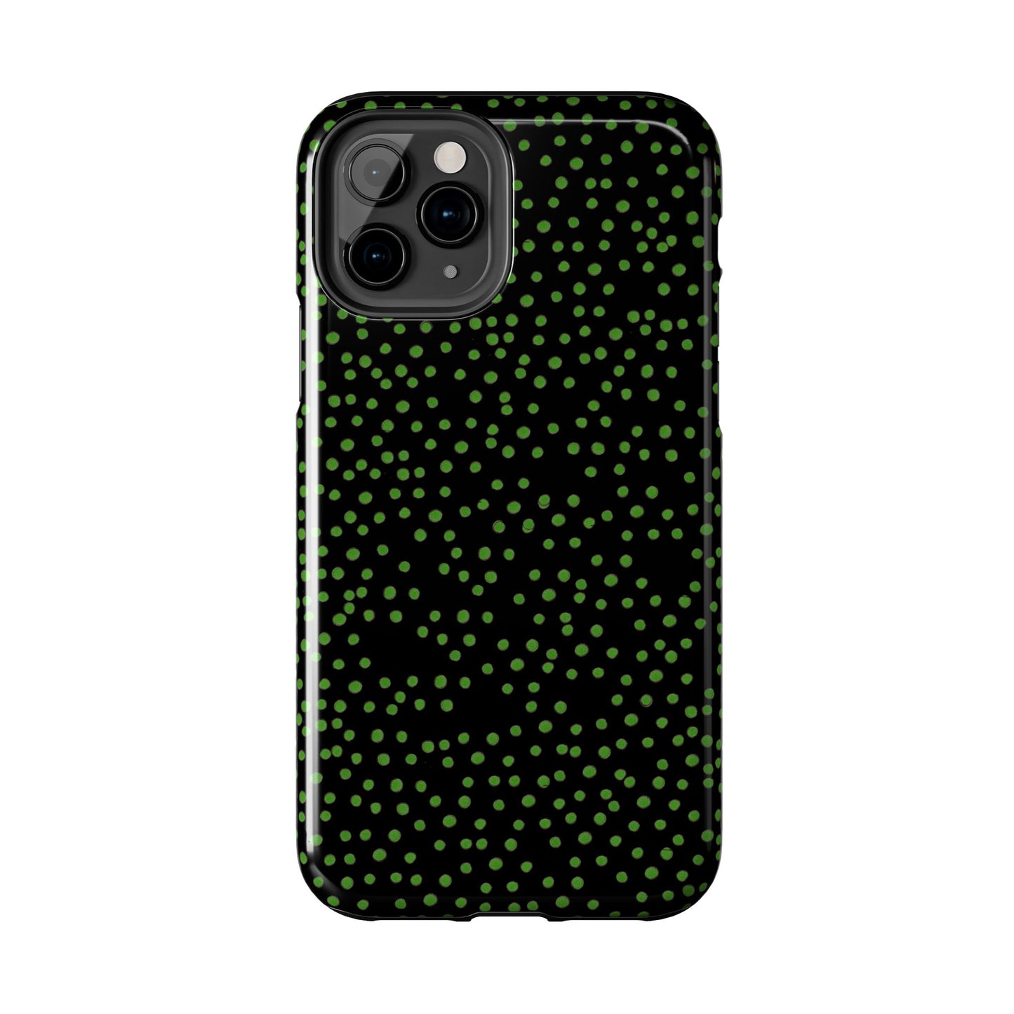 Dinky Dots Black / Green Phone Case