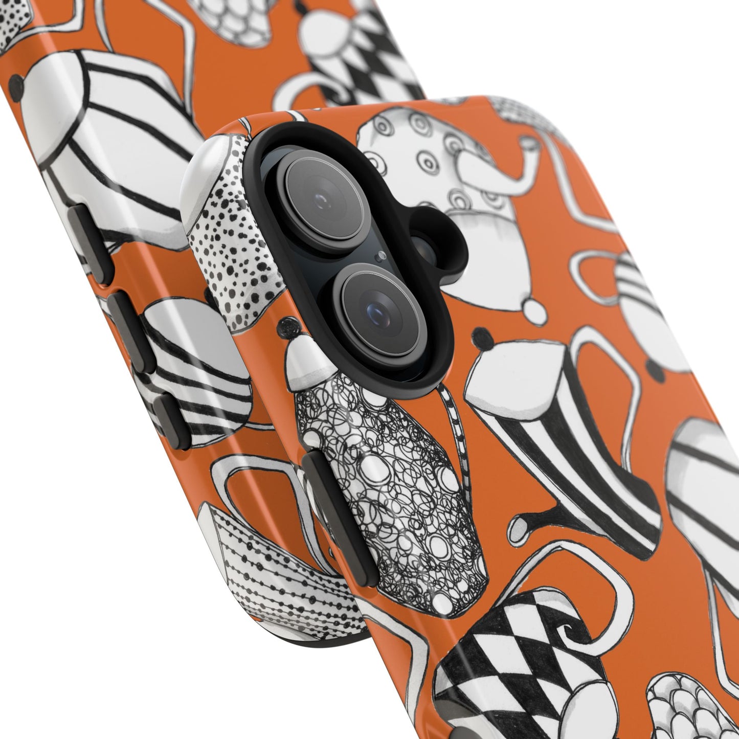 Coffee, Tea Anyone? Orange Phone Case