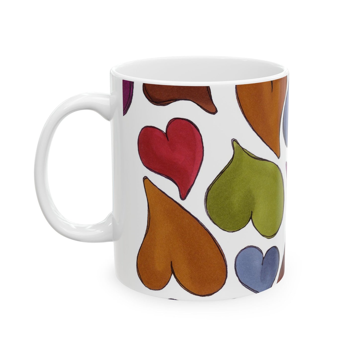 Big Hearted White Cup