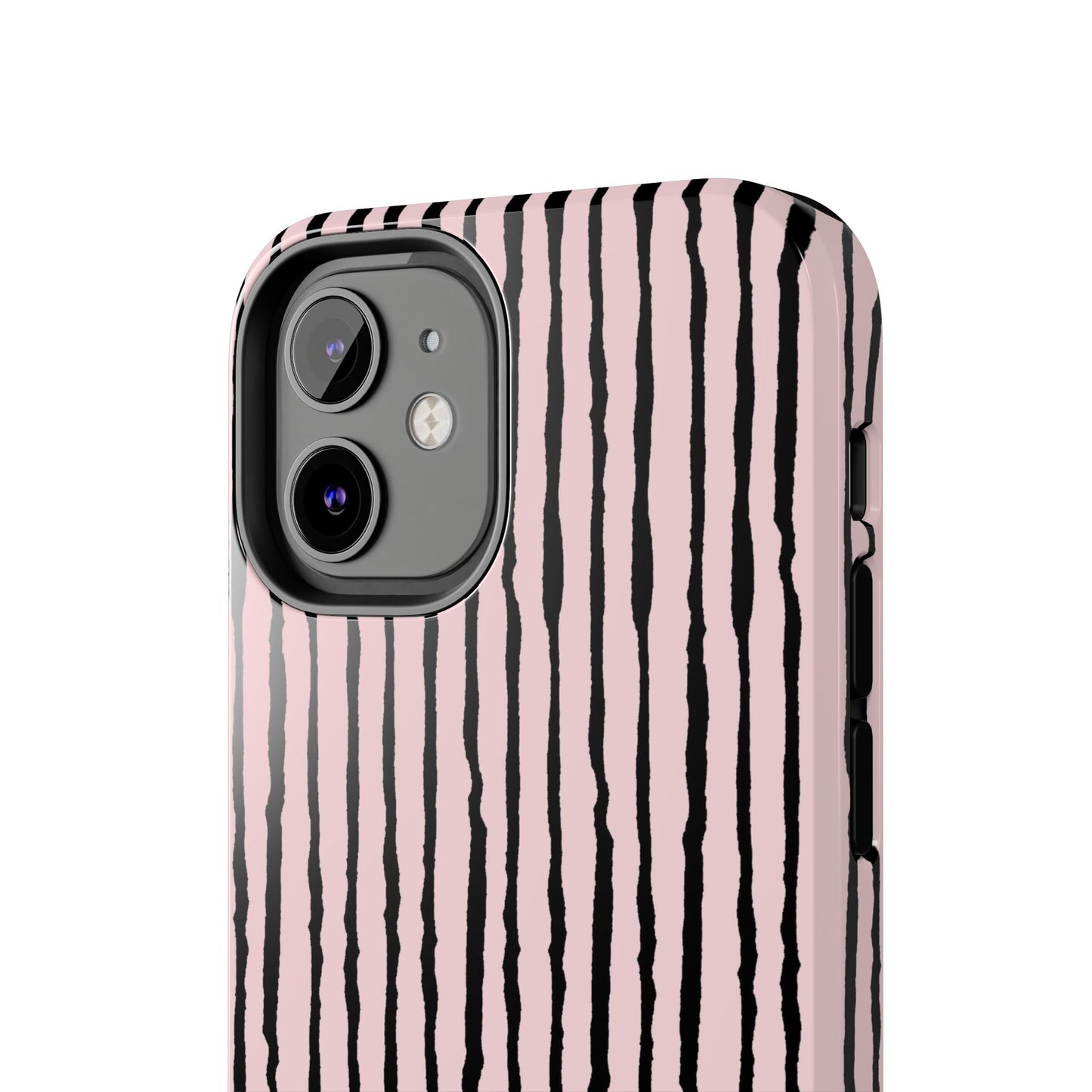 Sorta Stripe Light Pink / Black Phone Case