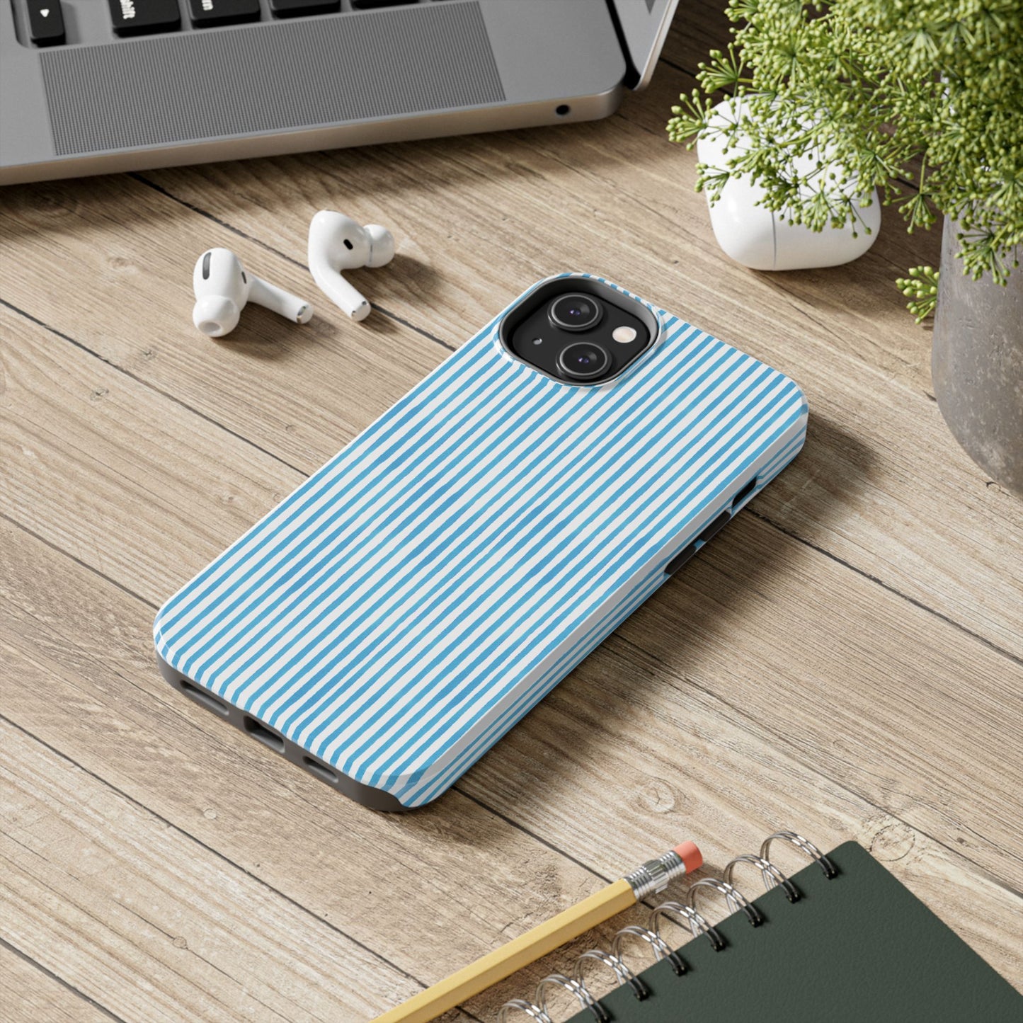 Lazy Stripe Turquoise Phone Case