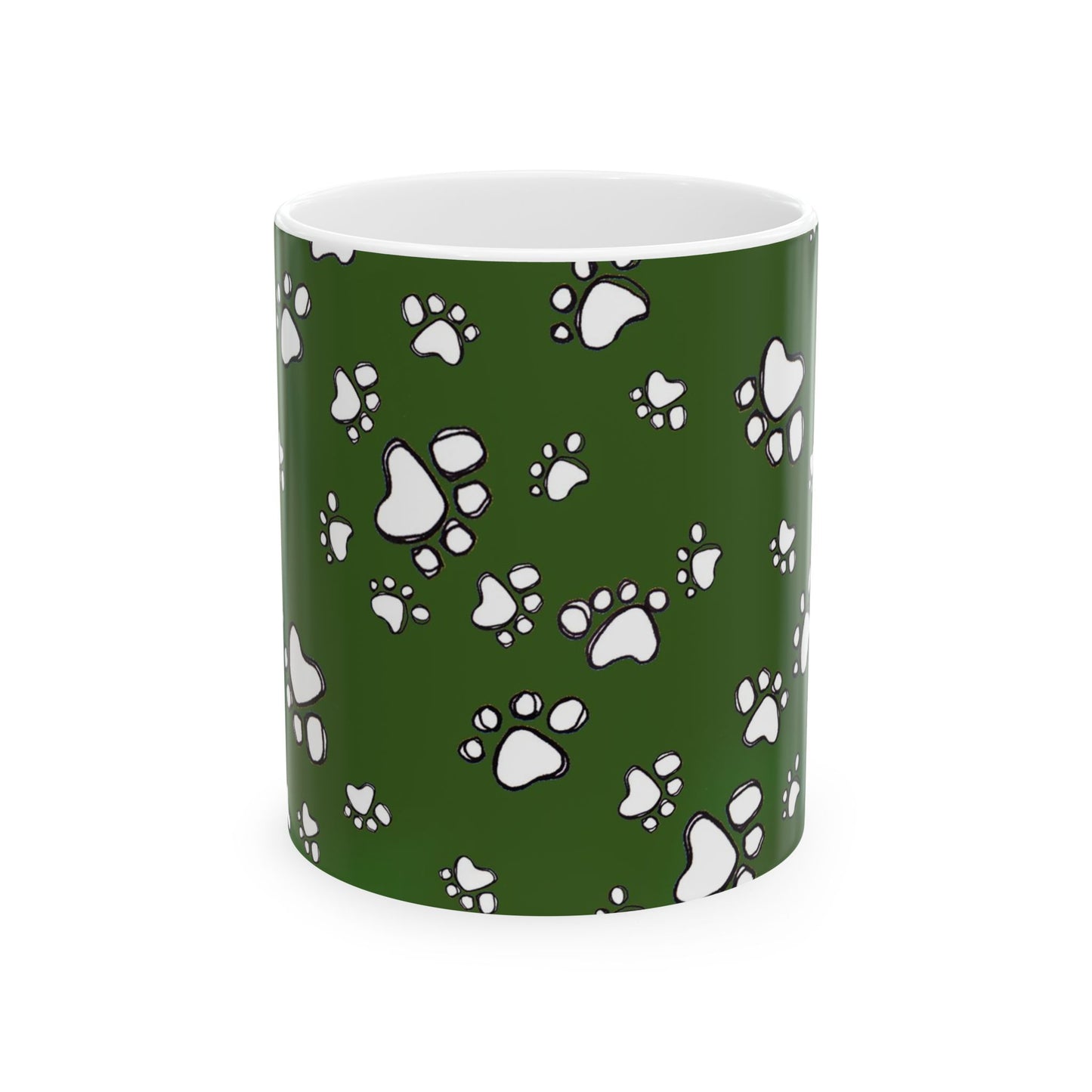 Paw Flakes Green Cup