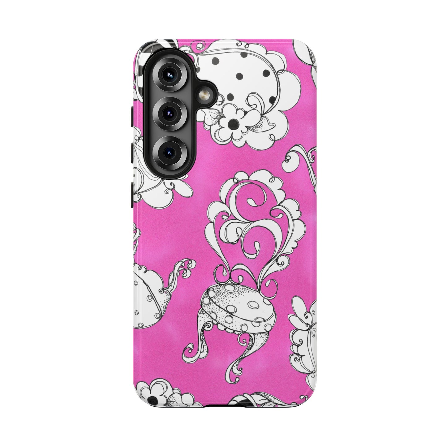 Bistro Chairs Pink Phone Case