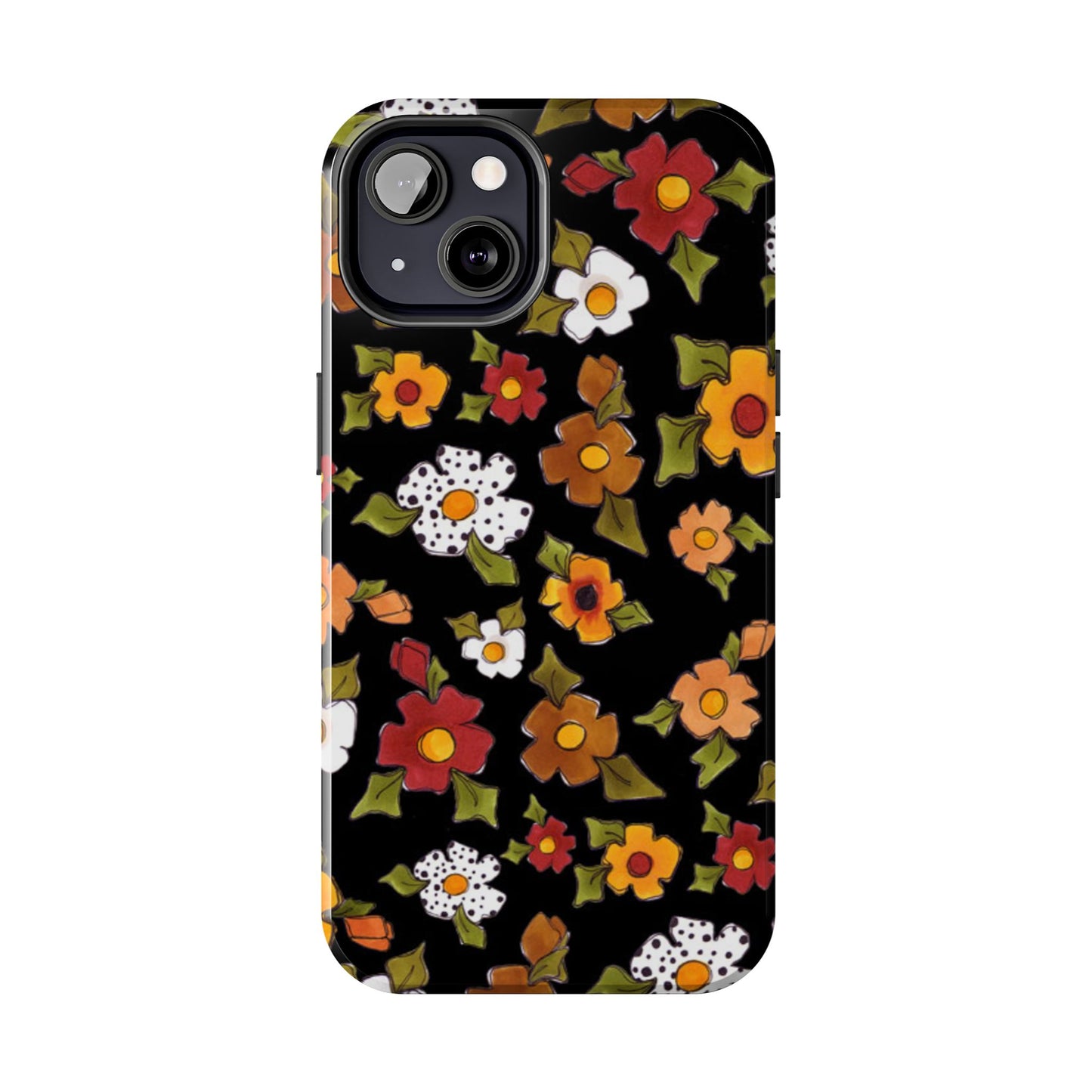 Spice Posie Black Phone Case