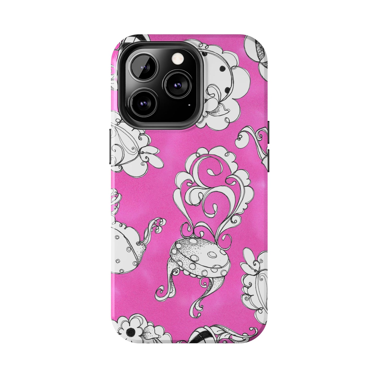 Bistro Chairs Pink Phone Case