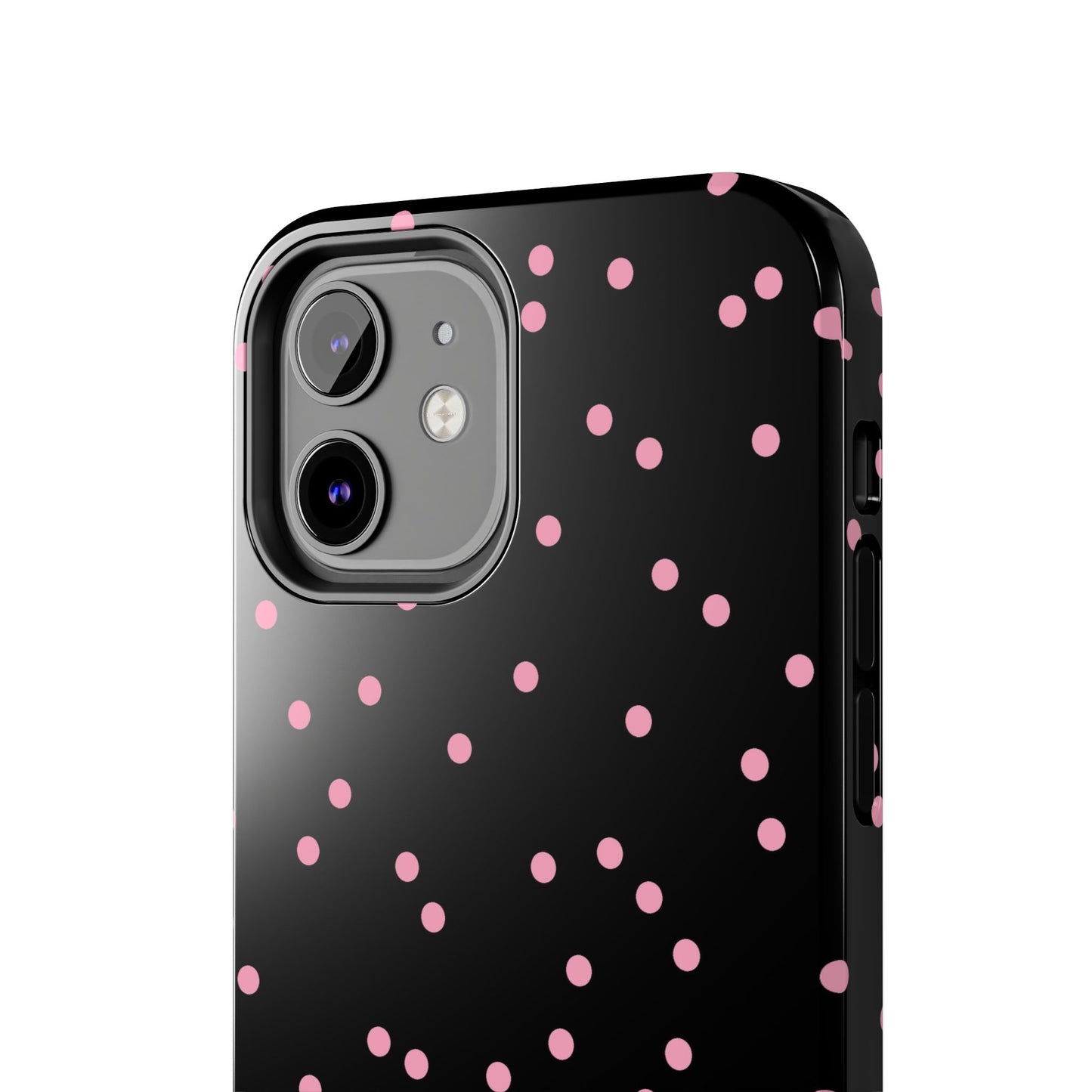 Space Dots Black / Pink Phone Case