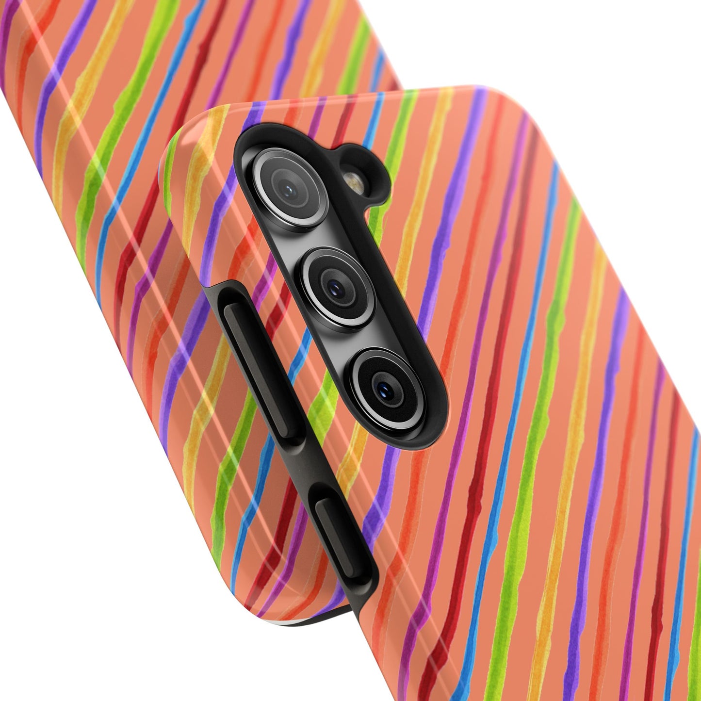 Calico Stripe Orange Phone Case