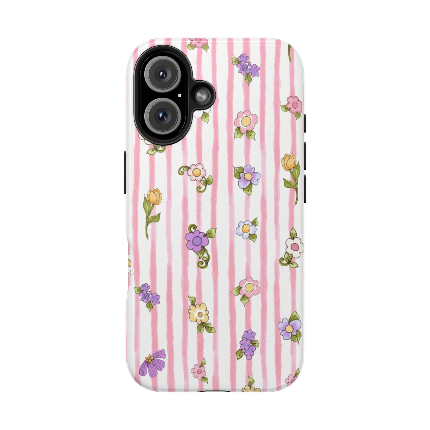 Pretty Posie Stripe Phone Case