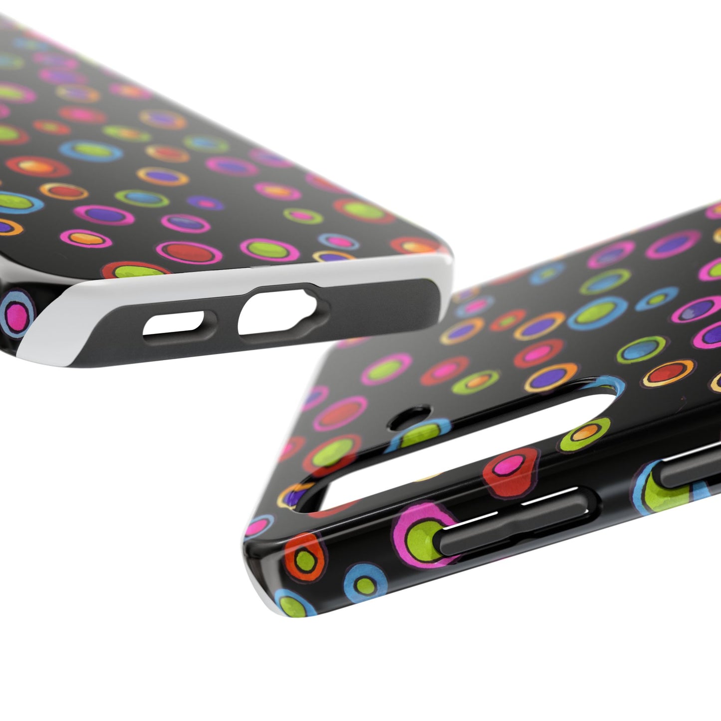 Dopey Dots Black Phone Case