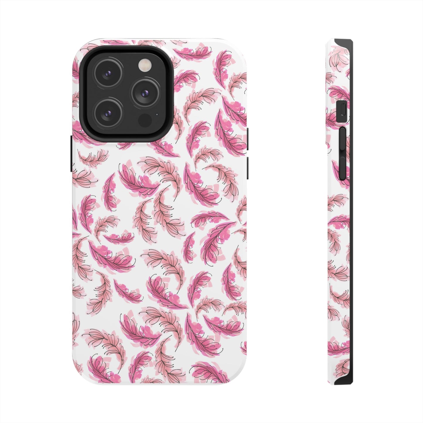 Flam Feathers White Phone Case