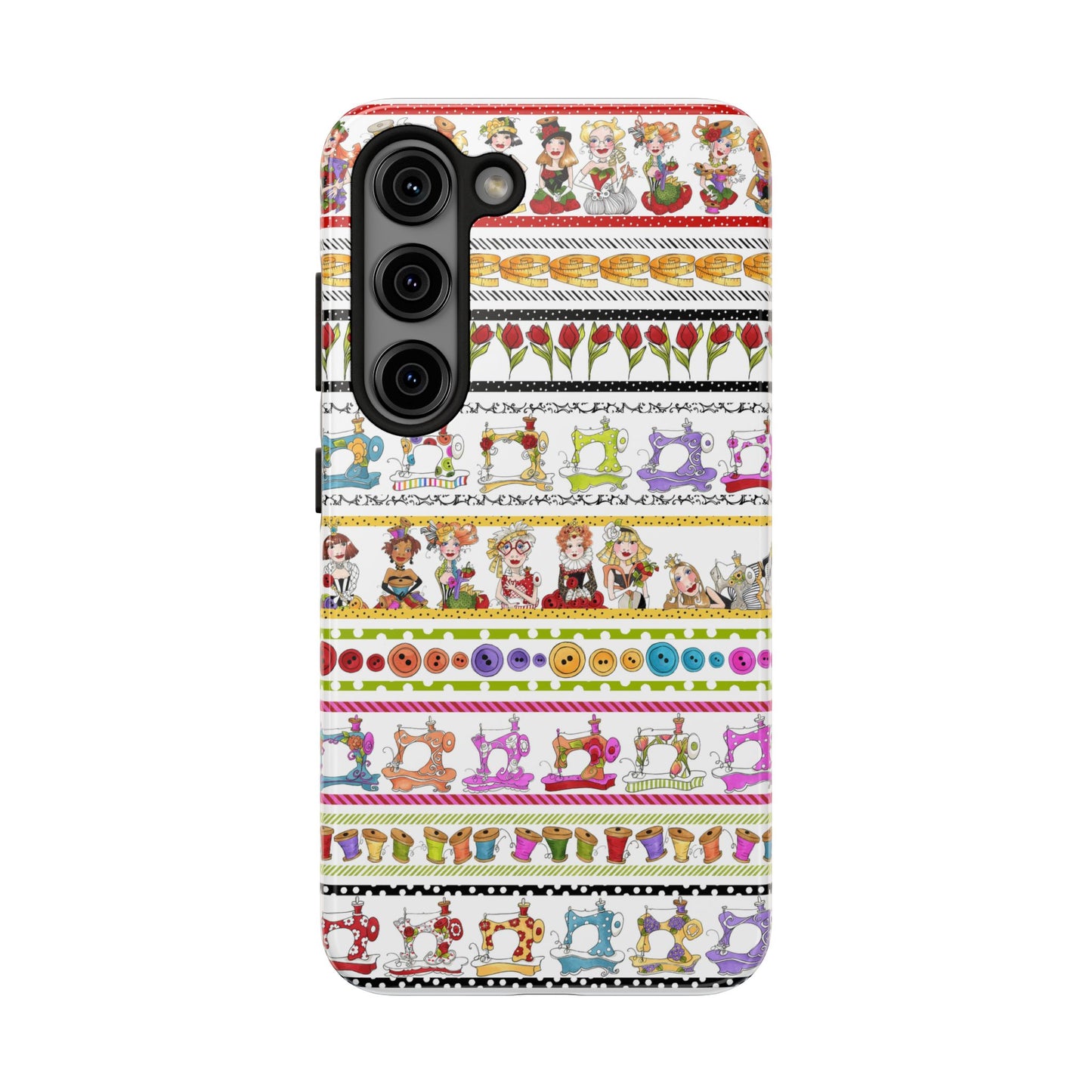 Curious Border White Phone Case