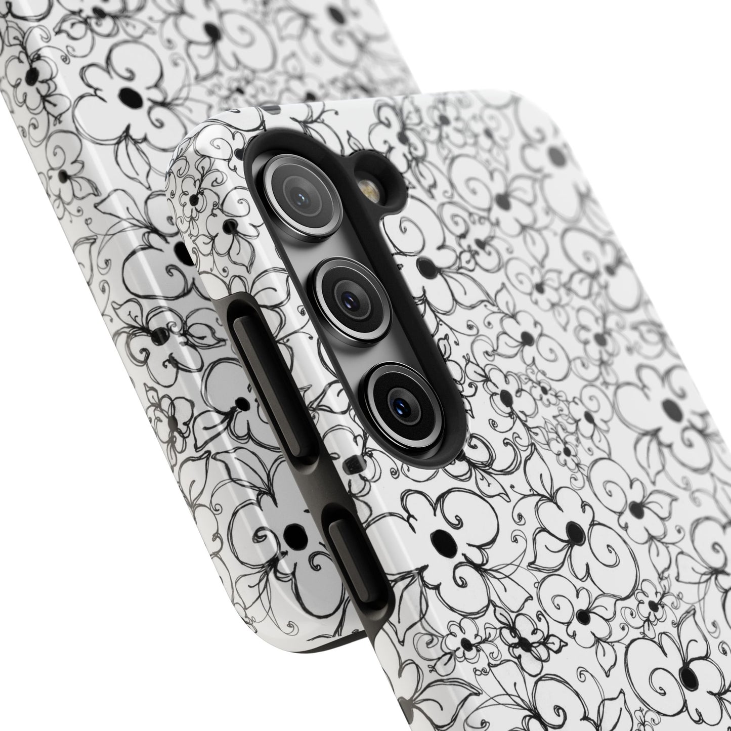Dog Daisies White Phone Case