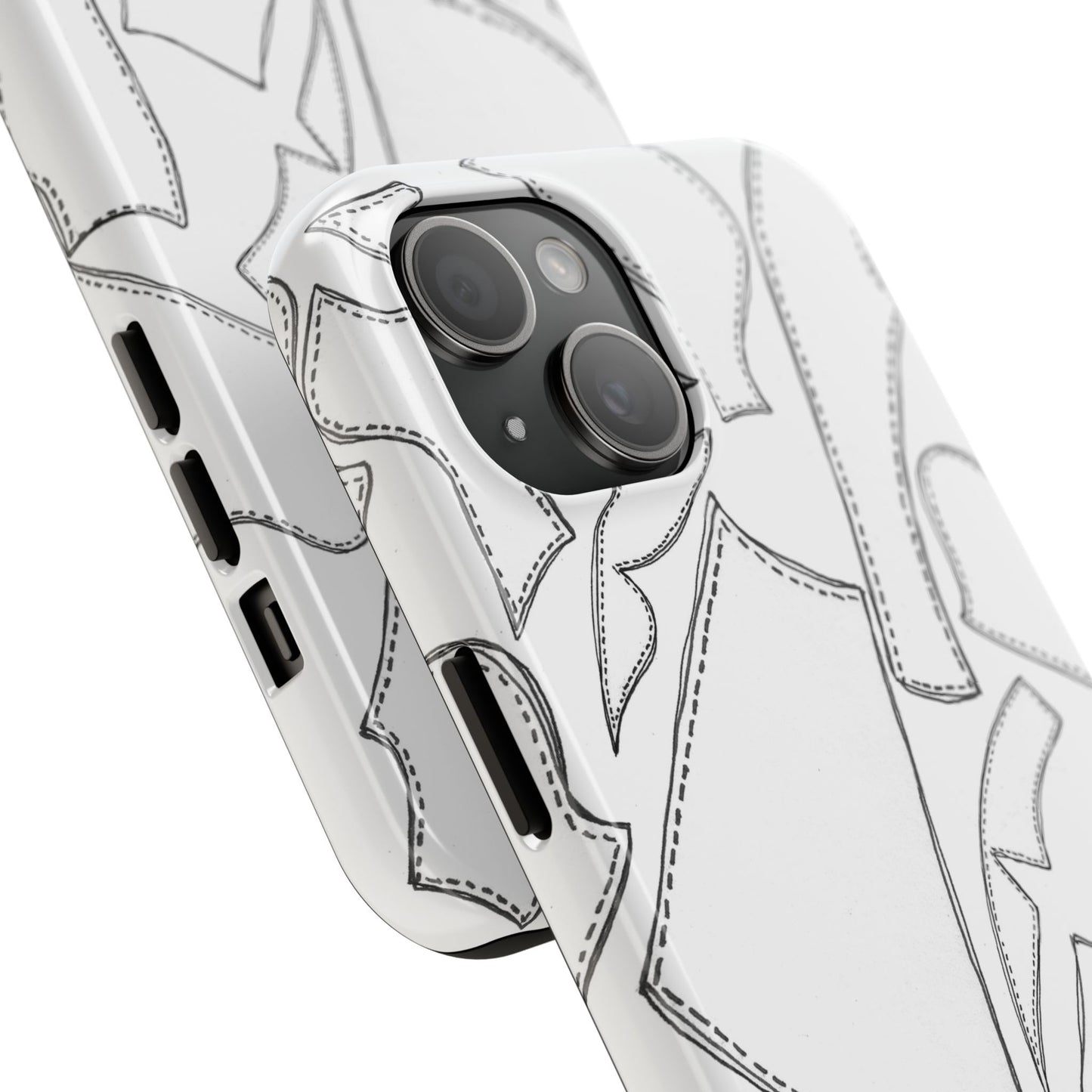 Pattern Pieces White Phone Case