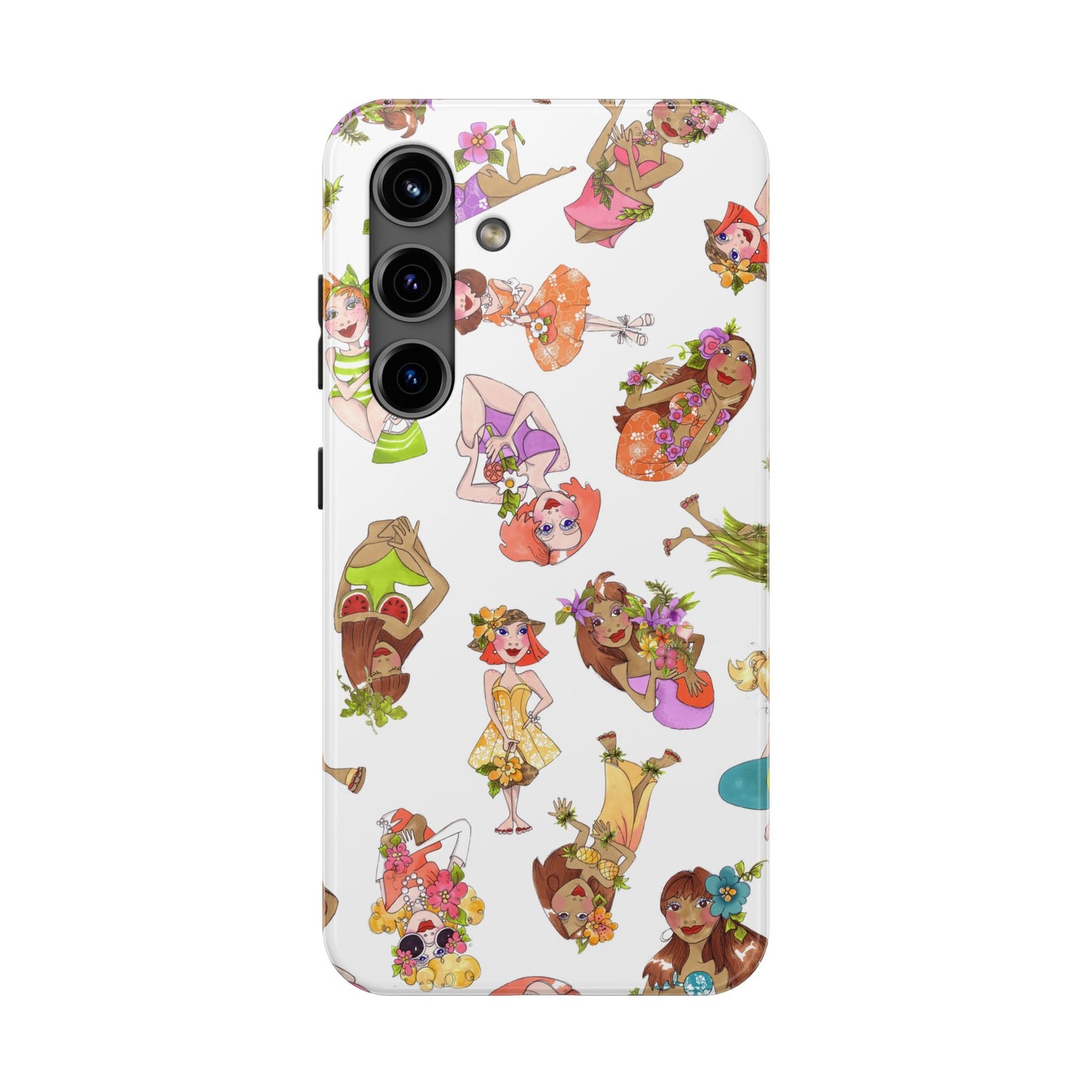 Island Toss White Phone Case
