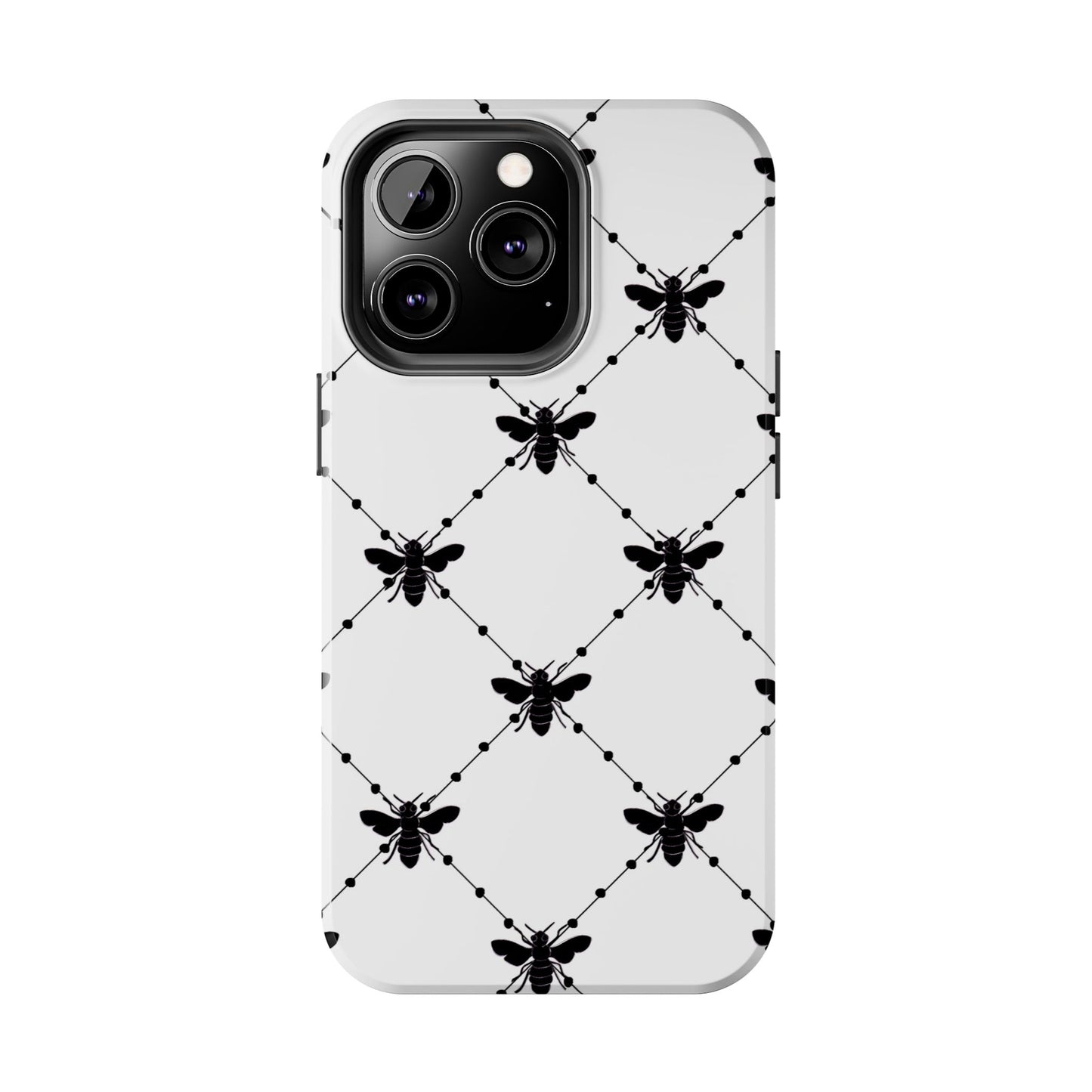 Beaded Bees White Phone Case